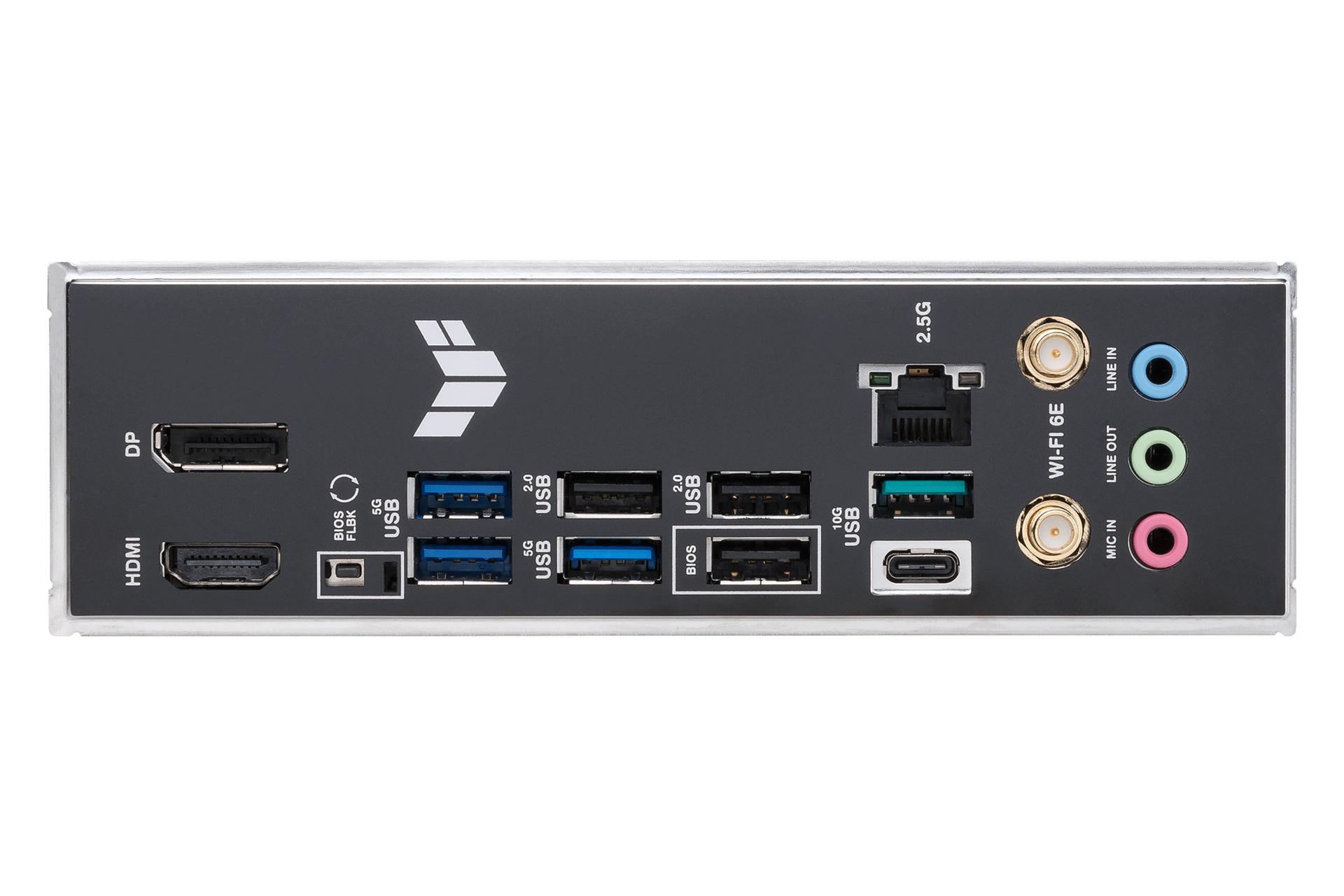 درگاه های مادربرد ایسوس ASUS TUF GAMING B650-E WIFI