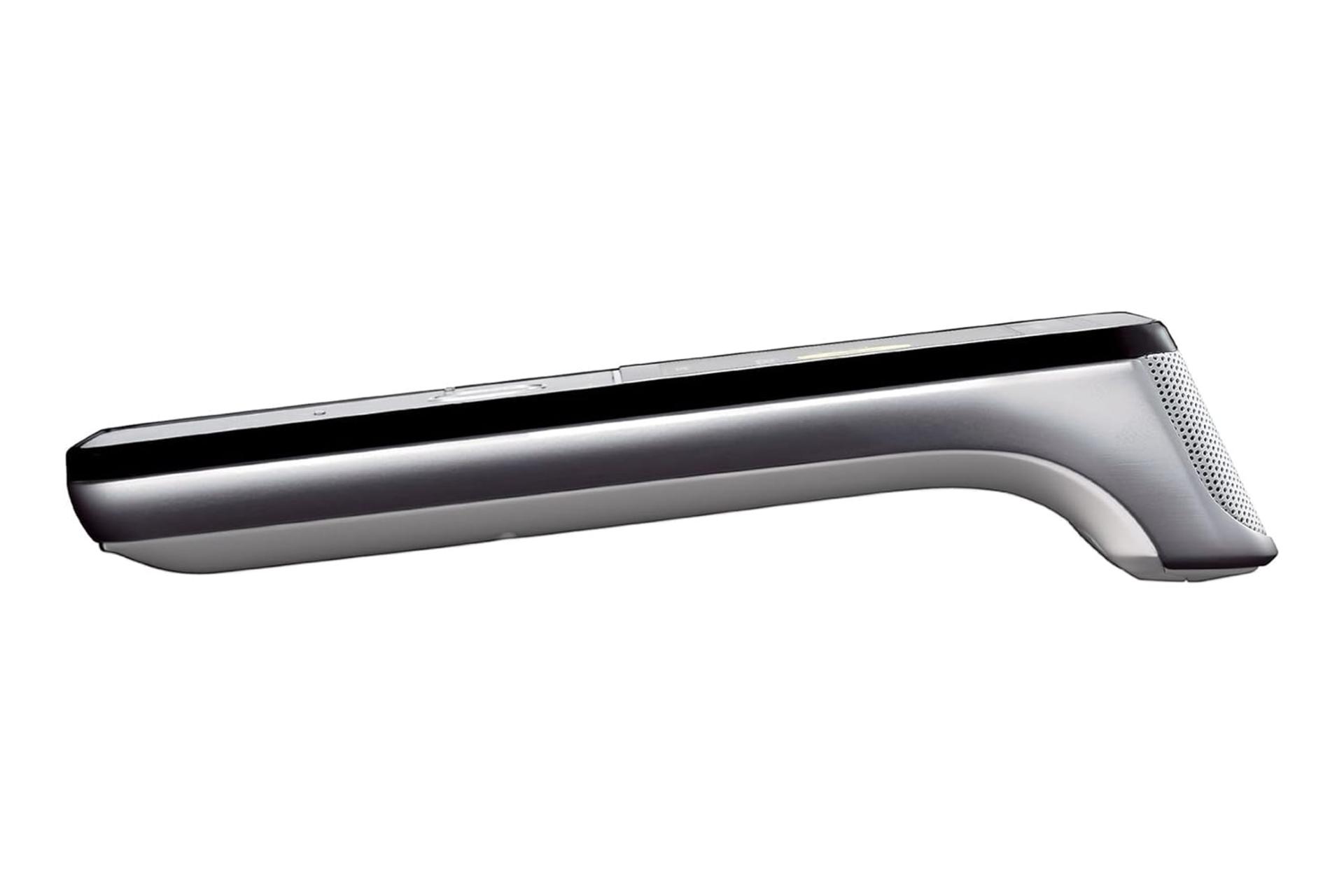 نمای لبه کناری تلفن پاناسونیک KX-PRW120 با نمایش لبه سمت راست گوشی بی سیم