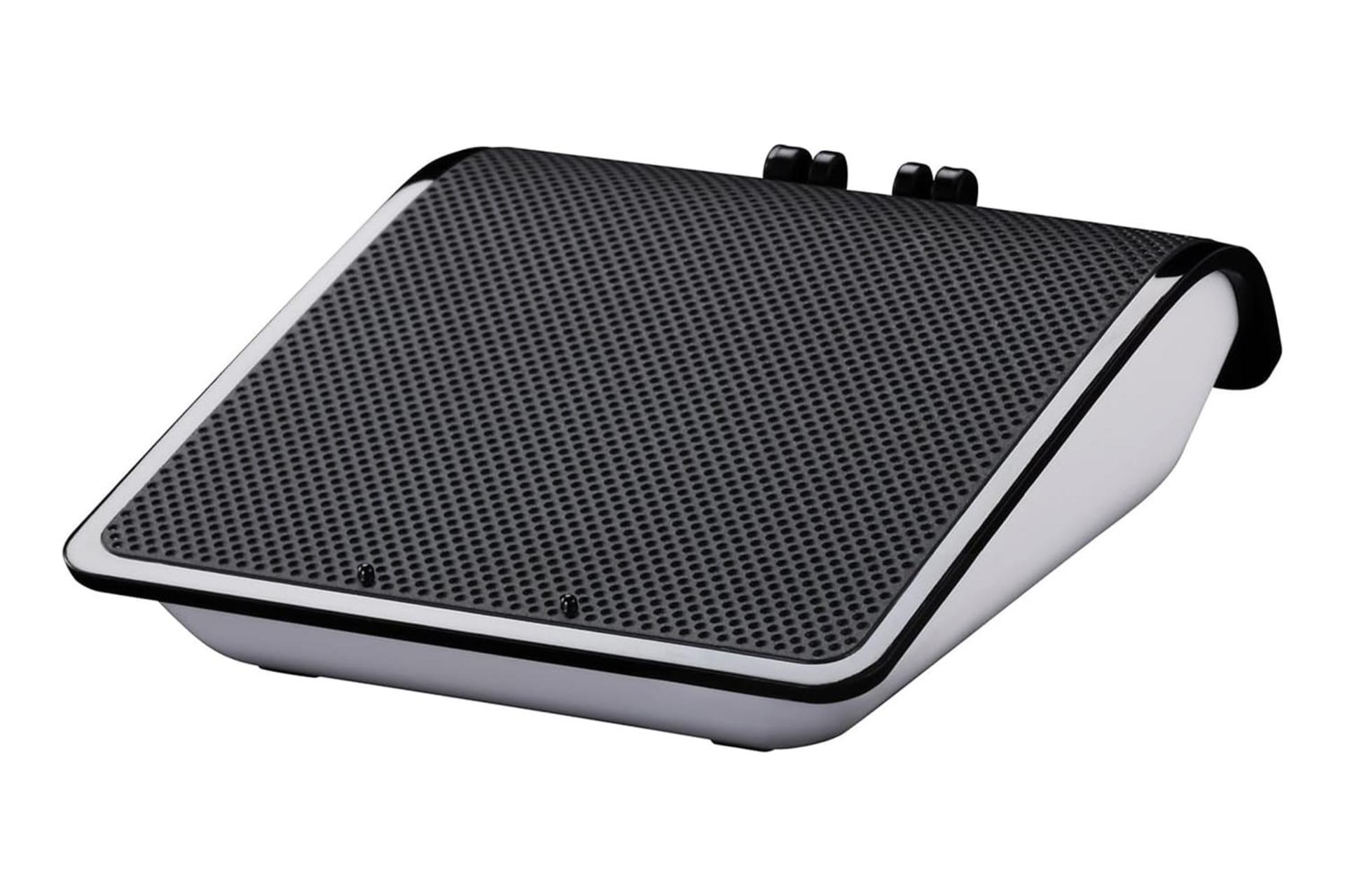 نمای نیمرخ تلفن پاناسونیک KX-PRW120 با نمایش لبه سمت راست پایه