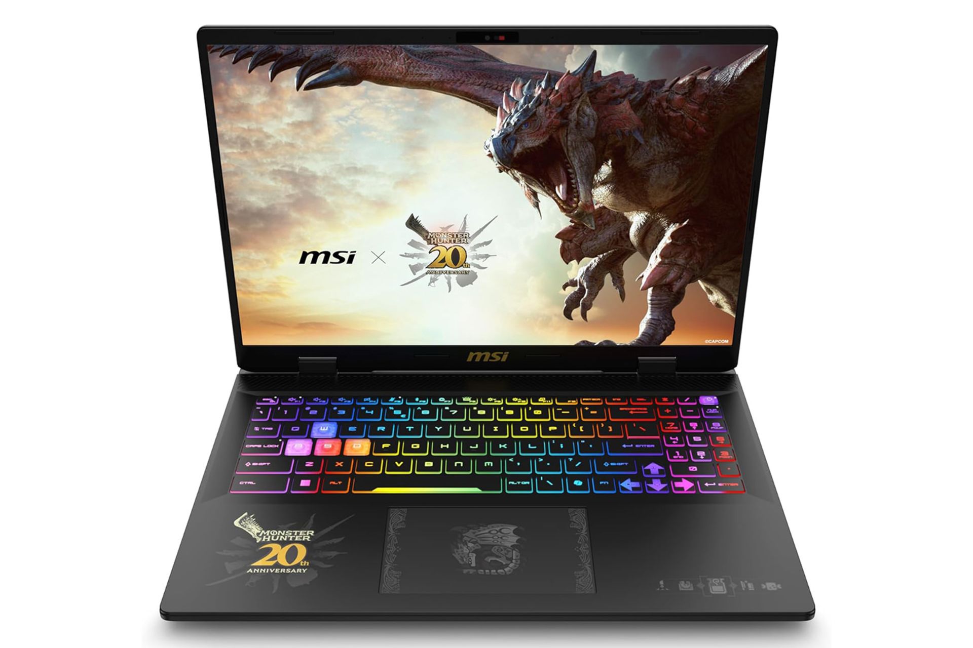 لپ تاپ ام اس آی MSI Crosshair 16 HX MONSTER HUNTER EDITION D14VFKG نمای جلو