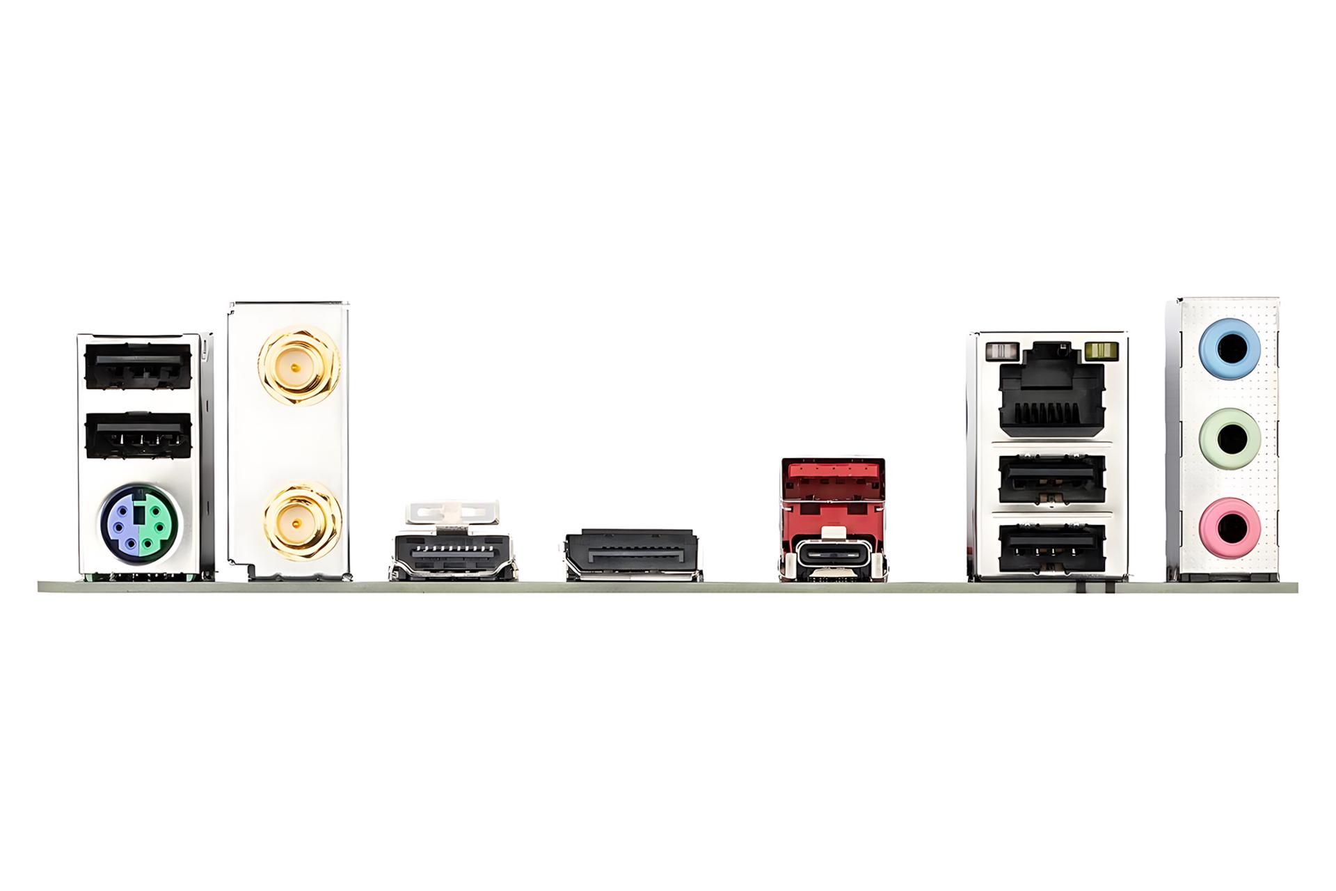 درگاه های مادربرد گیگابایت GIGABYTE B760M C (rev. 1.0)