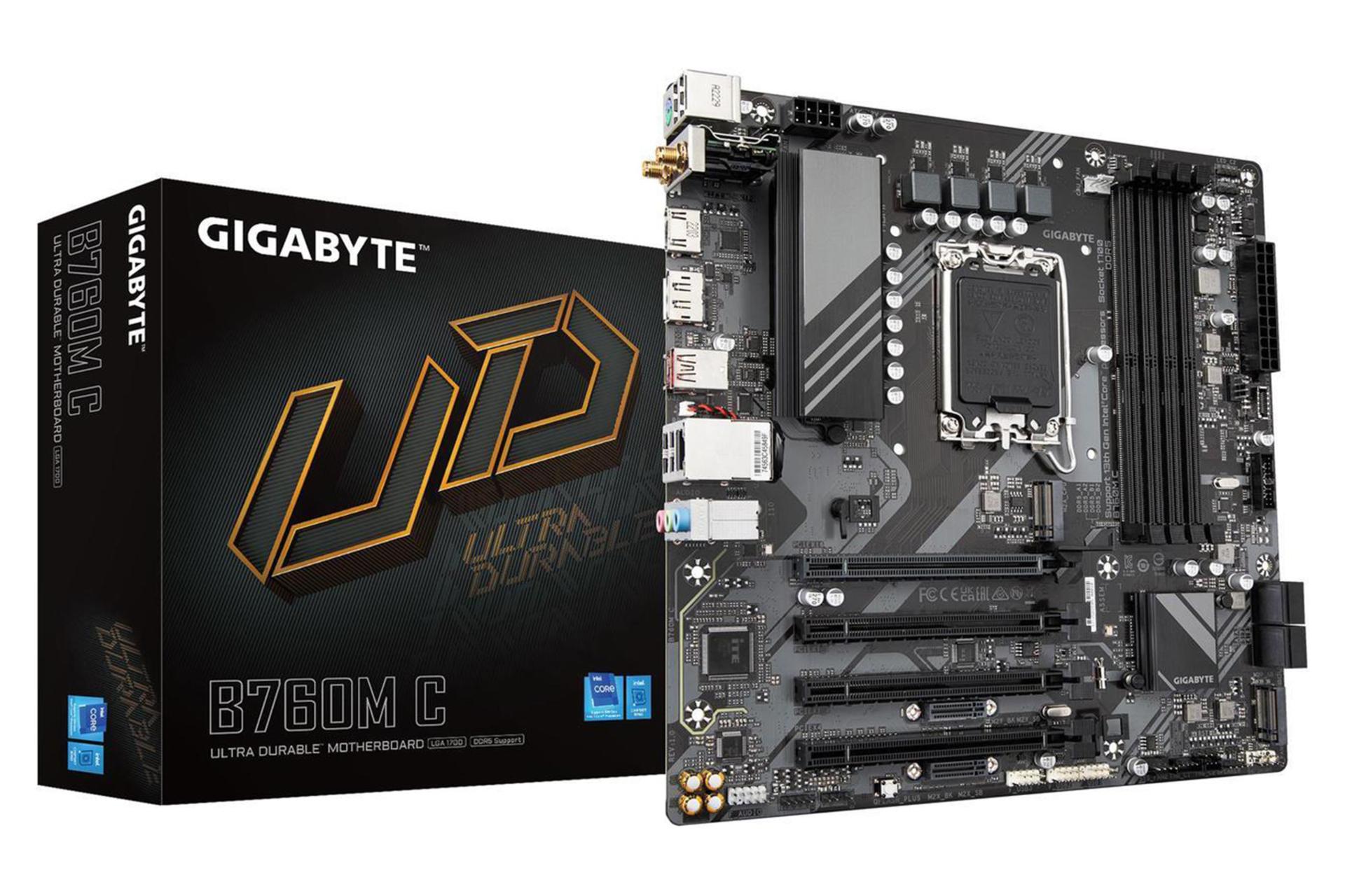 جعبه مادربرد گیگابایت GIGABYTE B760M C (rev. 1.0)