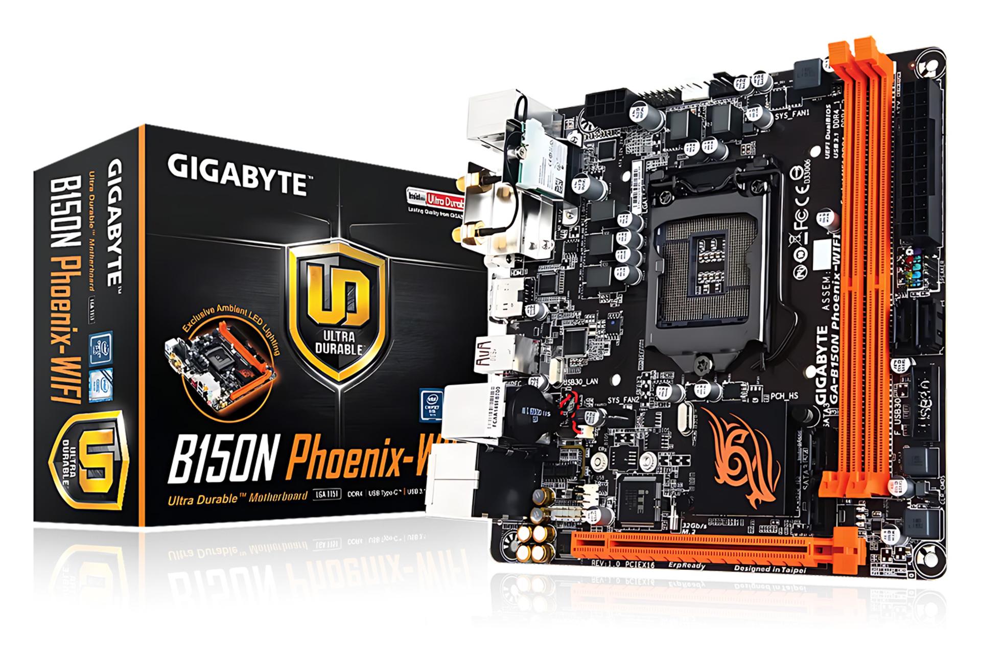 جعبه مادربرد گیگابایت GIGABYTE GA-B150N Phoenix-WIFI (rev. 1.0)