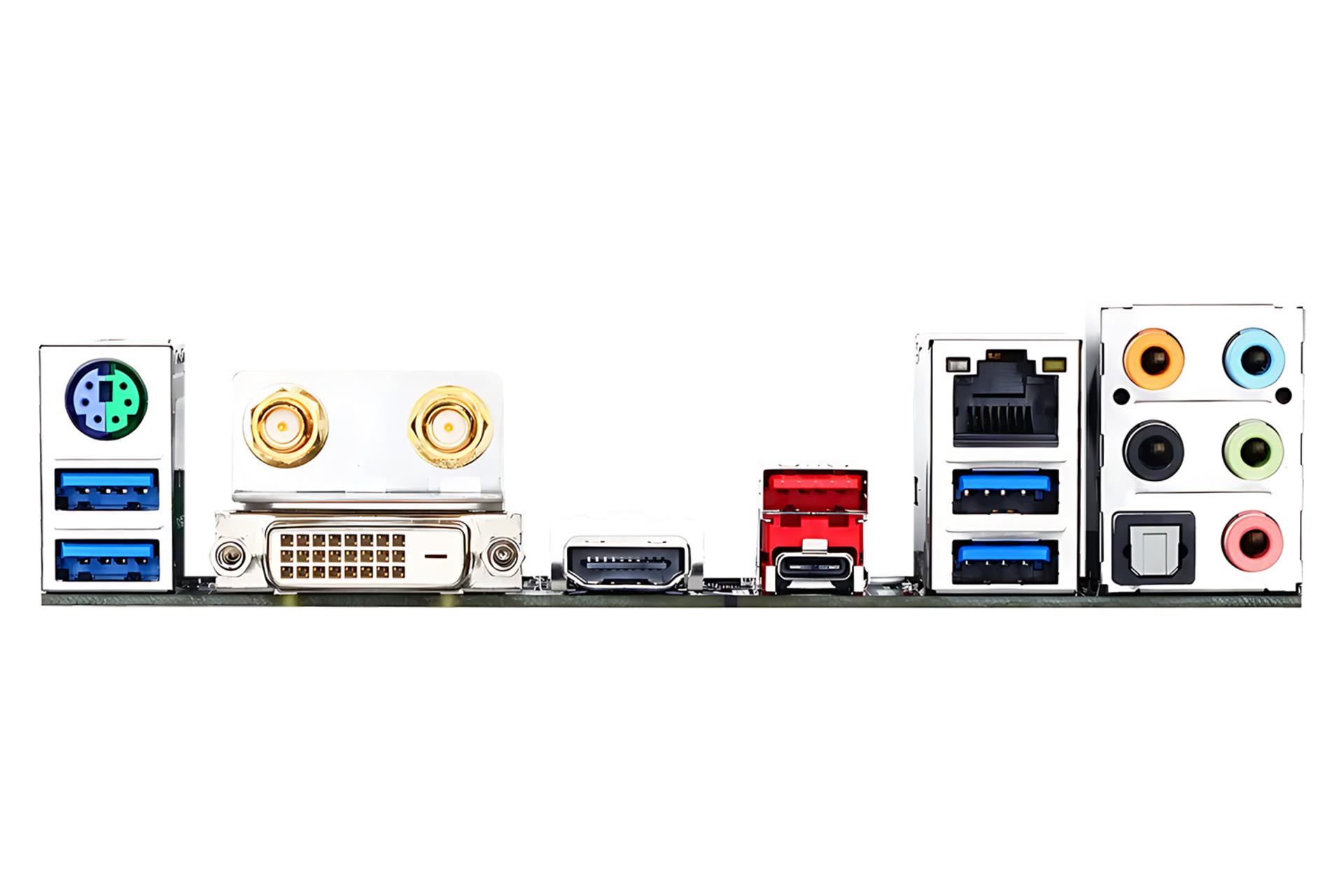 درگاه های مادربرد گیگابایت GIGABYTE GA-B150N Phoenix-WIFI (rev. 1.0)