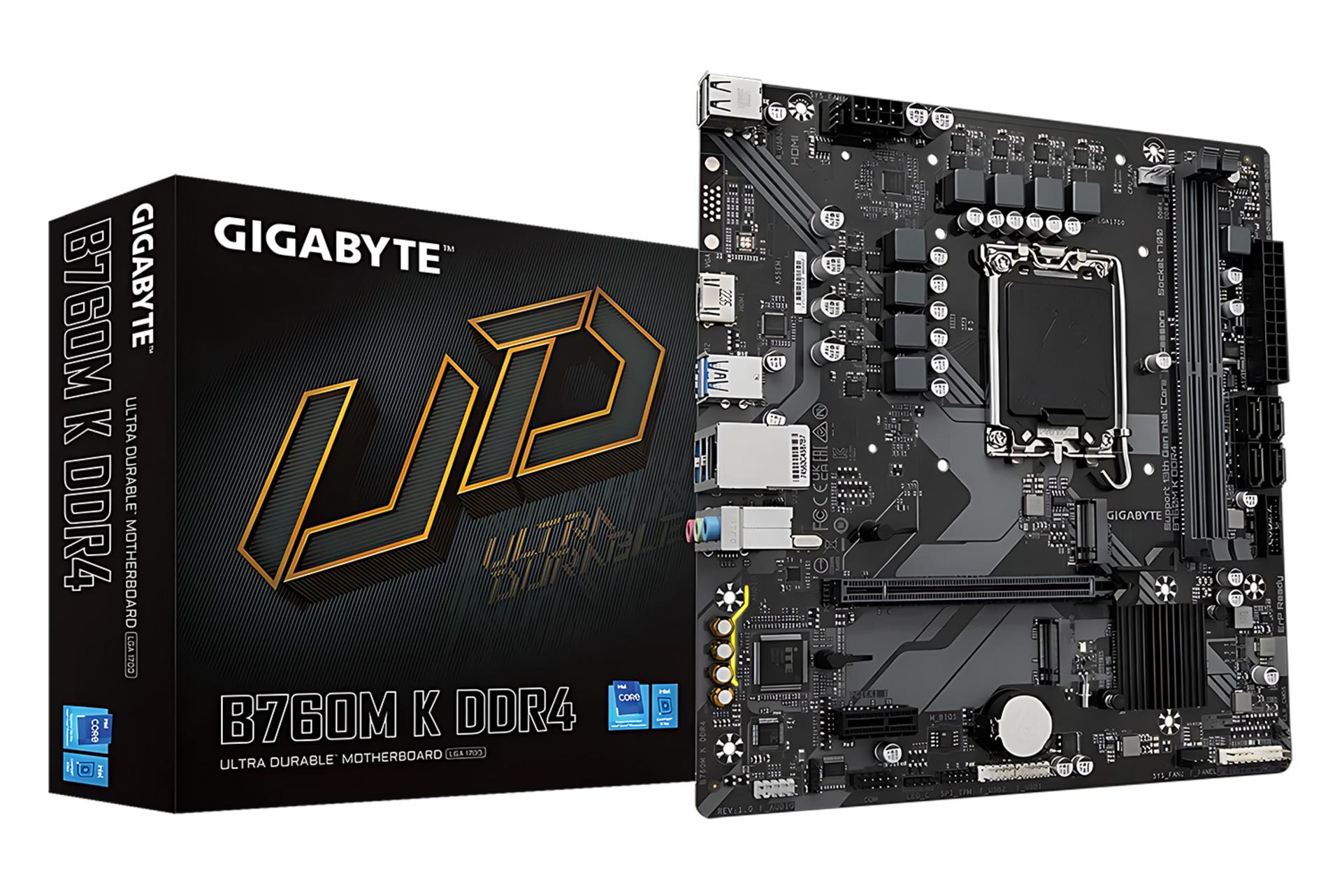 جعبه مادربرد گیگابایت GIGABYTE B760M K DDR4 (rev. 1.0)