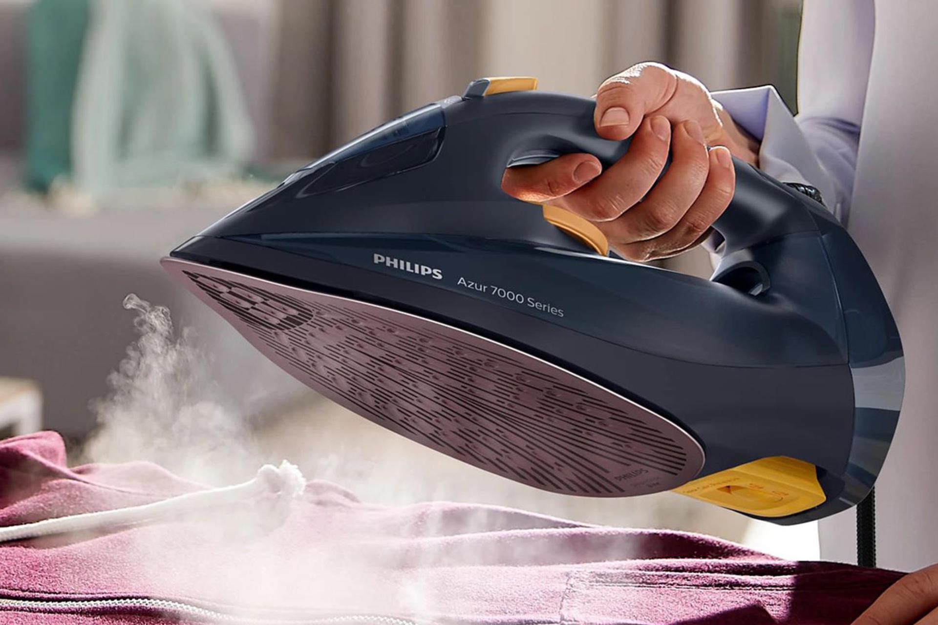 مرجع متخصصين ايران اتو بخار فيليپس Philips DST7060 در حال بخاردهي