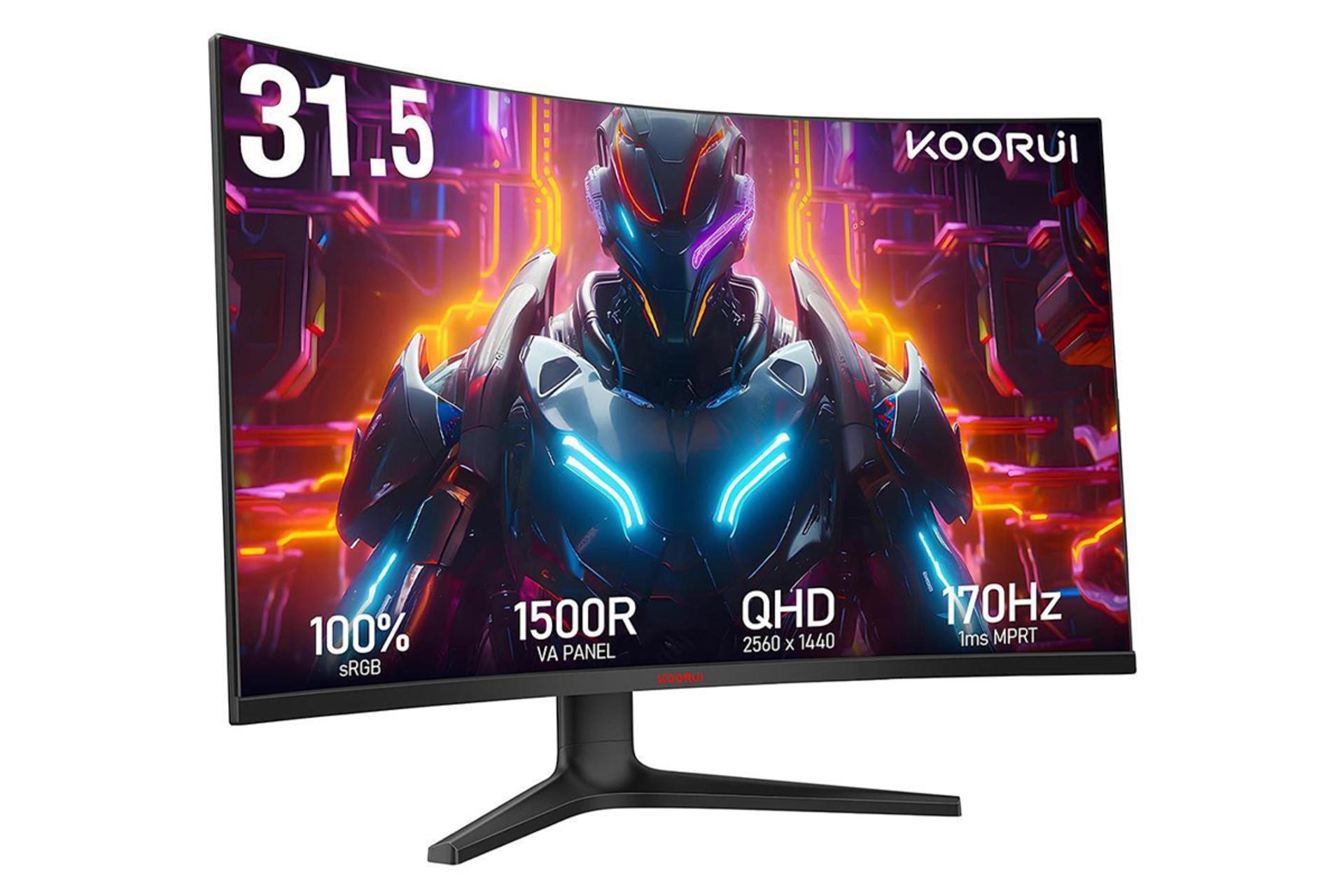 ابعاد و اندازه مانیتور کووری 32 اینچ مدل GA01