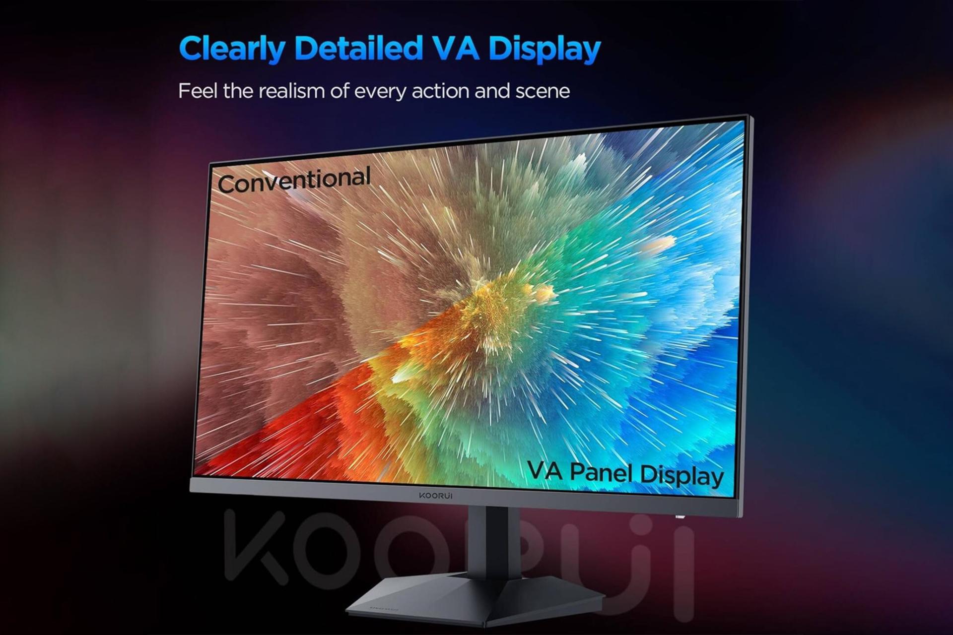 رزولوشن و کیفیت تصویر مانیتور کووری 27 اینچ مدل GN03