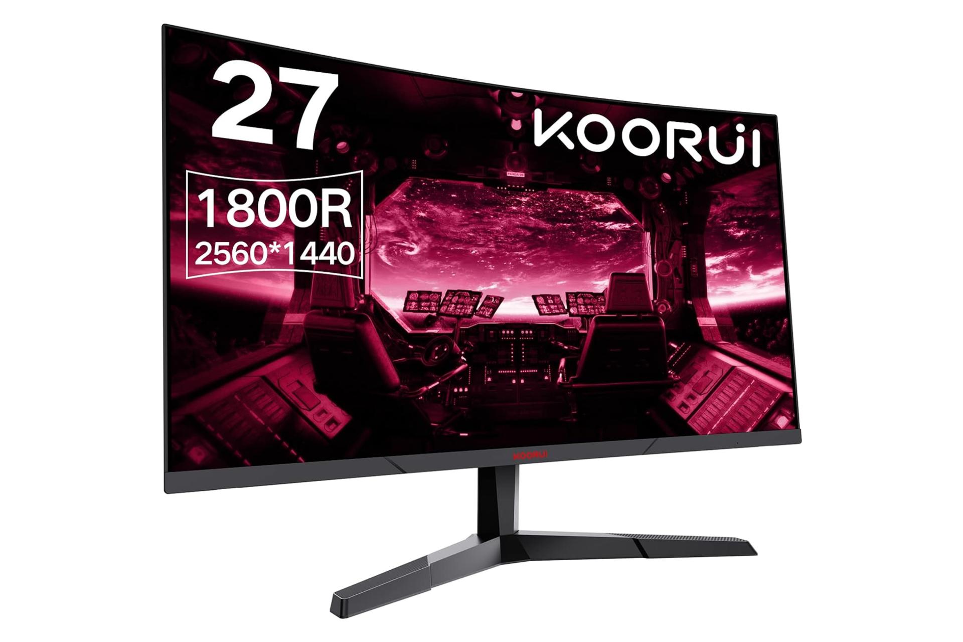 ابعاد و اندازه مانیتور کووری 27 اینچ مدل 27E6QC