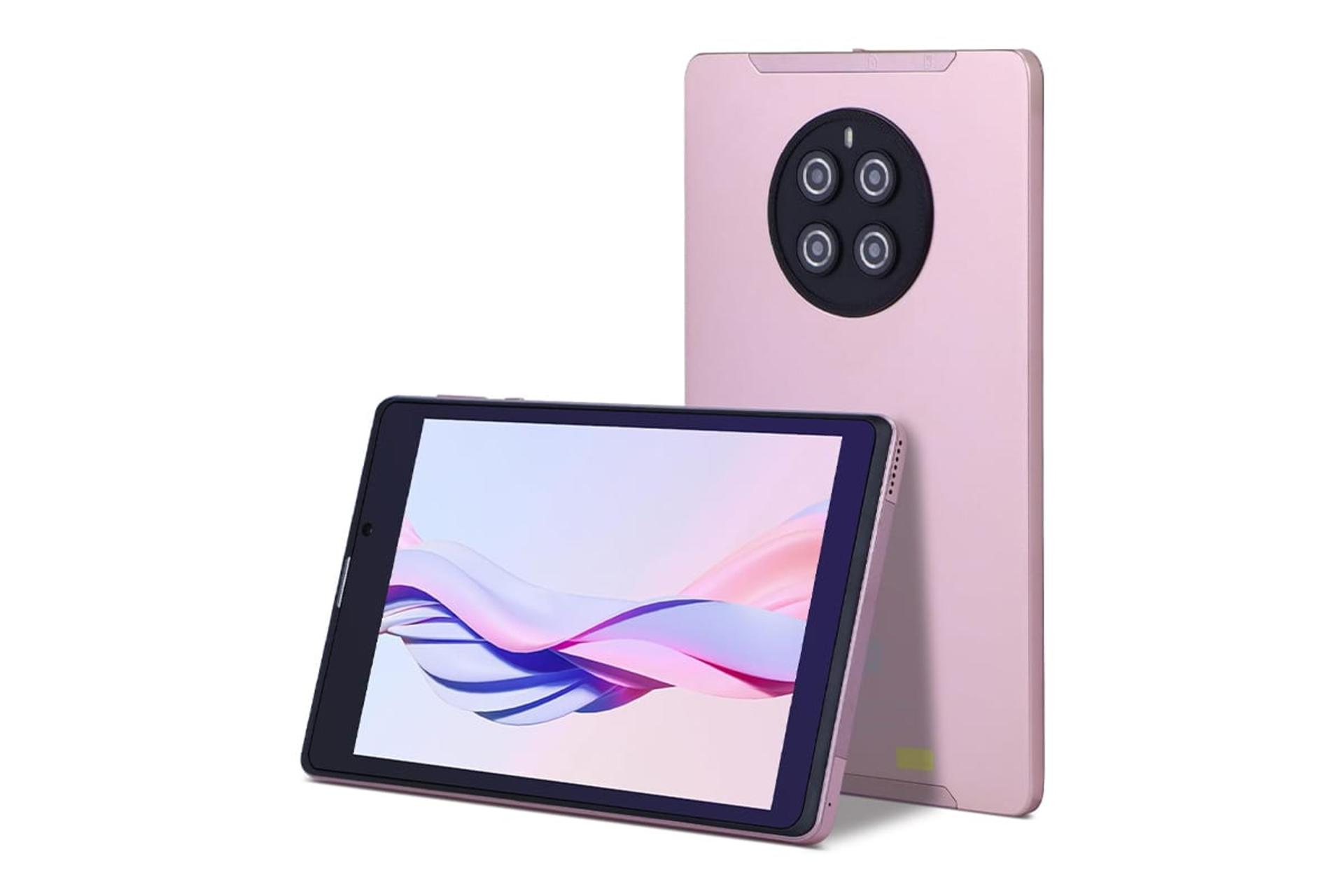 نمای نیمرخ تبلت سیدیا CM815 با نمایشگر روشن و نمایش لبه های کناری، پنل جلو و پنل پشت