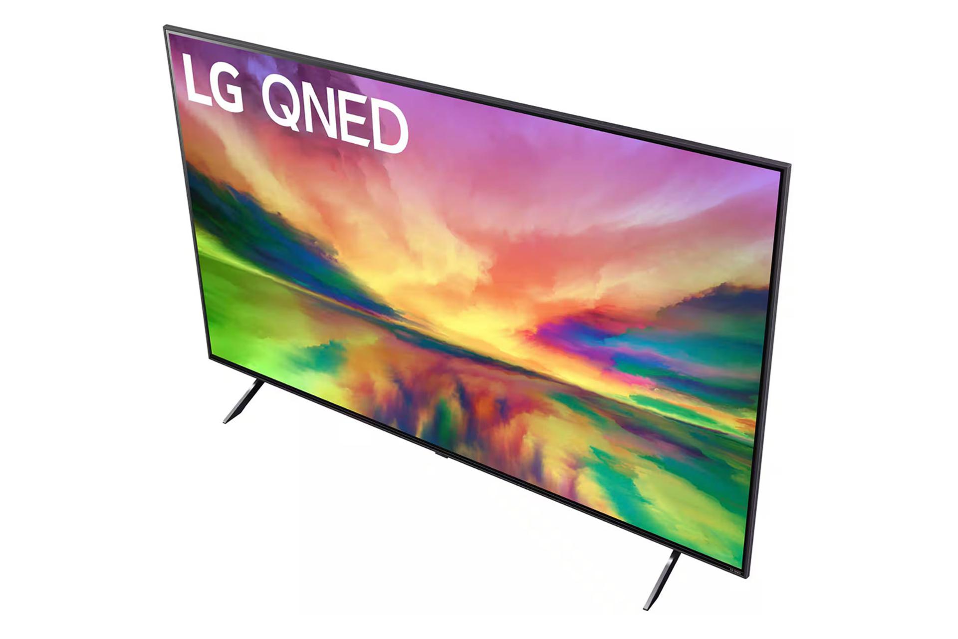 تلویزیون ال جی LG QNED80 2023 نمای جلو و بالا