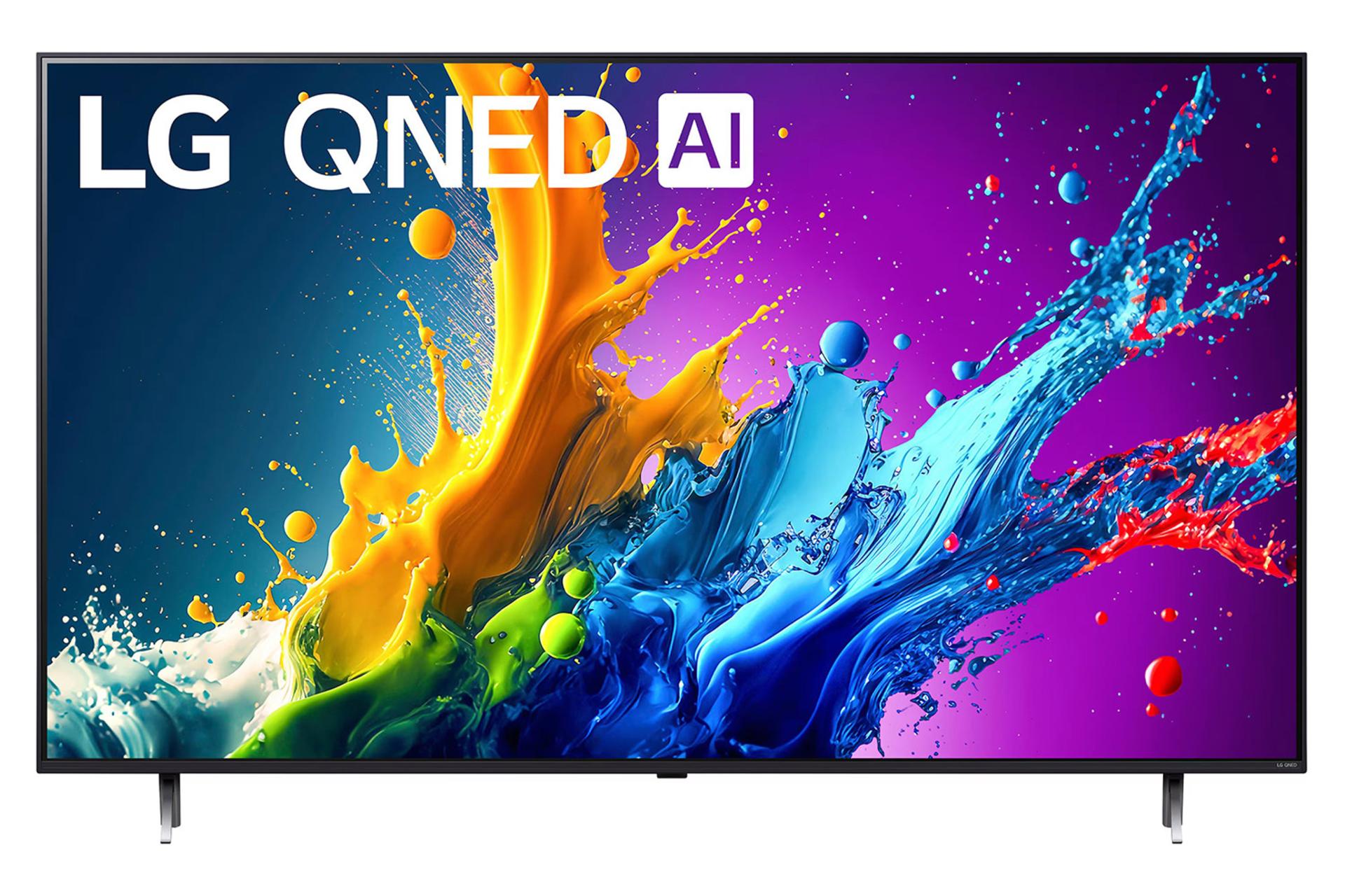 تلویزیون ال جی LG QNED80 2024 نمای جلو