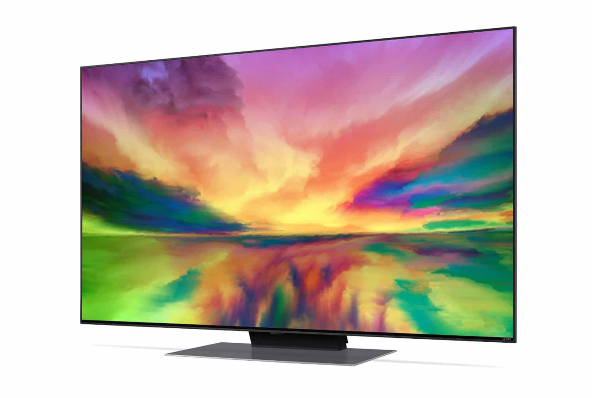 تلویزیون ال جی LG QNED82 2023 نمای جلو و راست