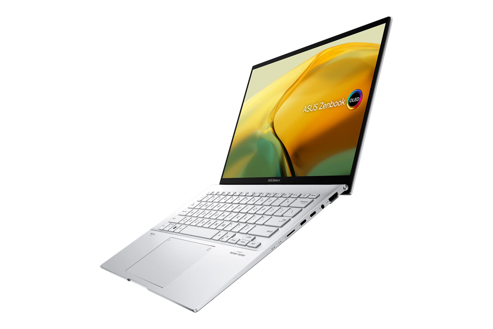 لپ تاپ ایسوس ASUS Zenbook 14 OLED UX3402VA رنگ نقره ای نمای راست