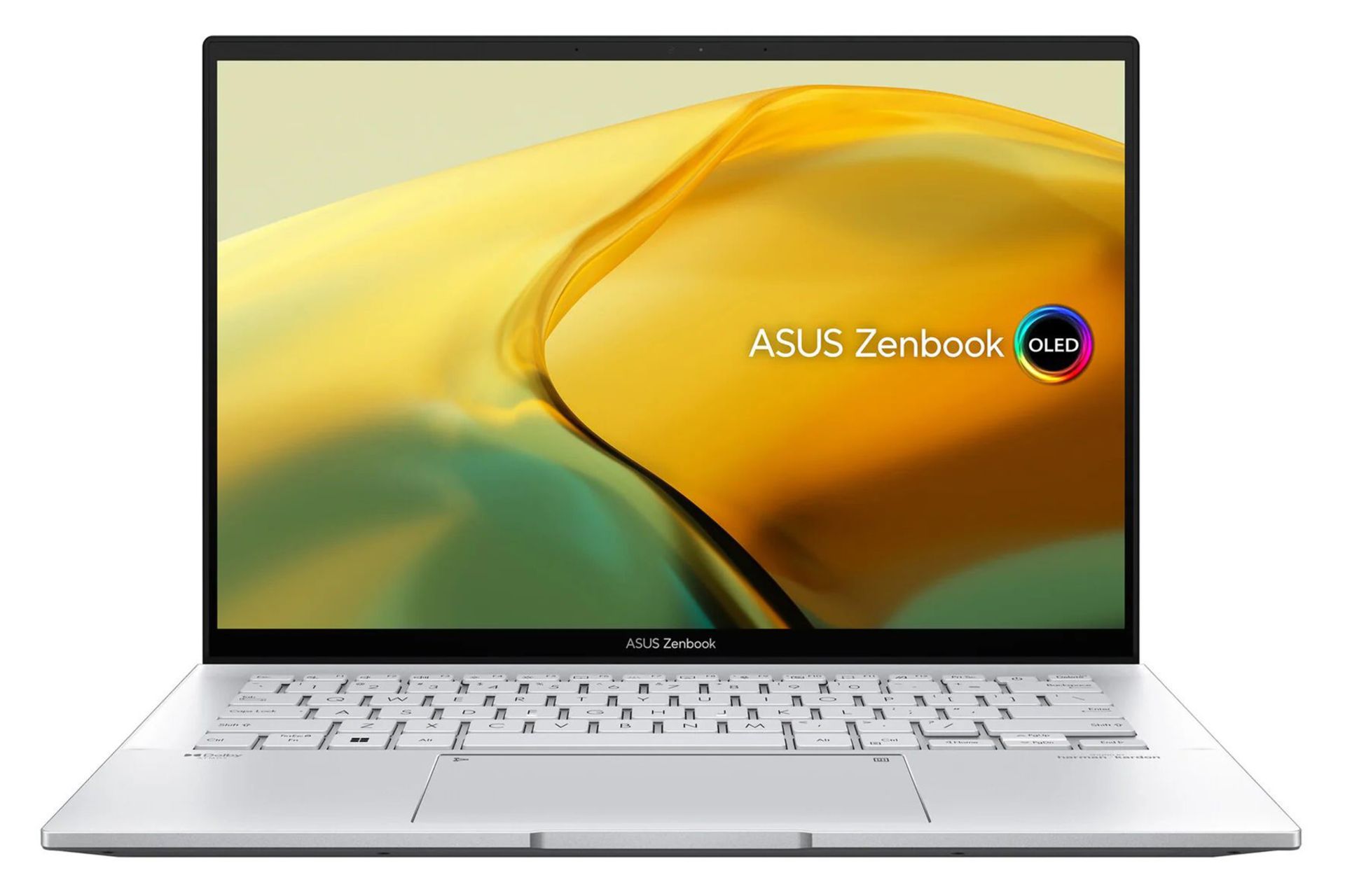 لپ تاپ ایسوس ASUS Zenbook 14 OLED UX3402VA رنگ نقره ای نمای جلو