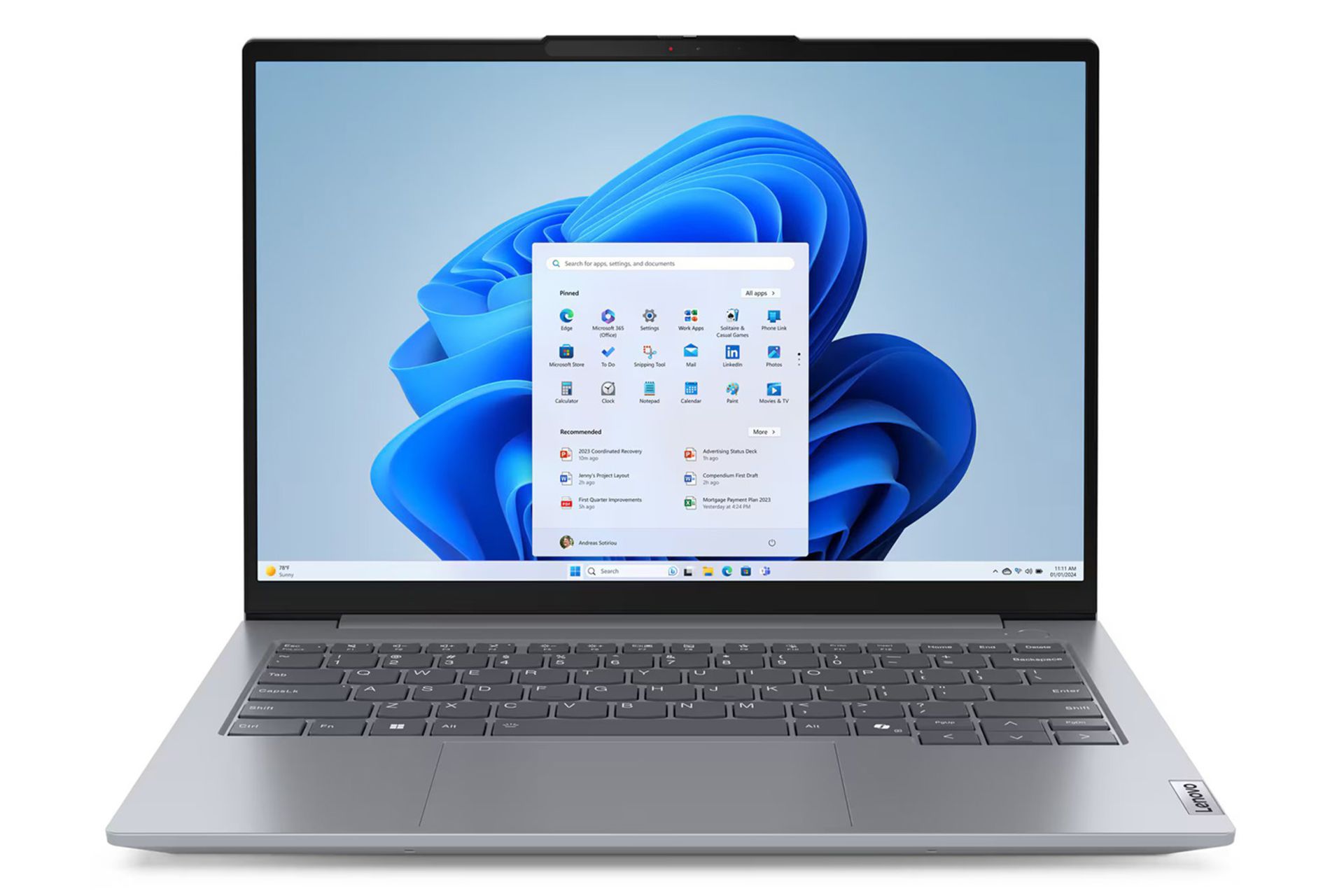 لپ تاپ لنوو Lenovo ThinkBook 14 G7 IML نمای جلو