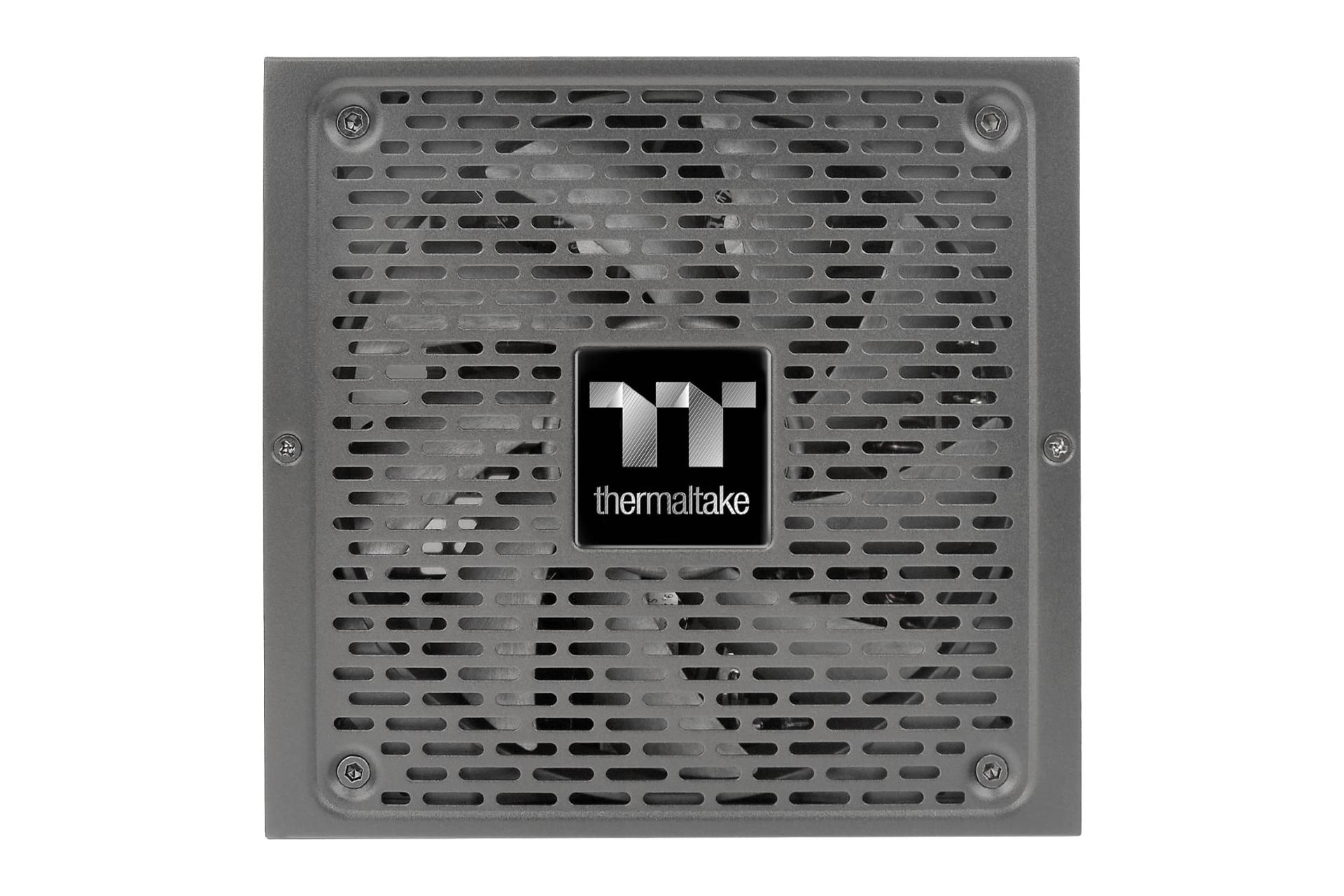 نمای پنل زیر پاور کامپیوتر ترمالتیک Toughpower GF3 با توان 1350 وات با نمایش فن