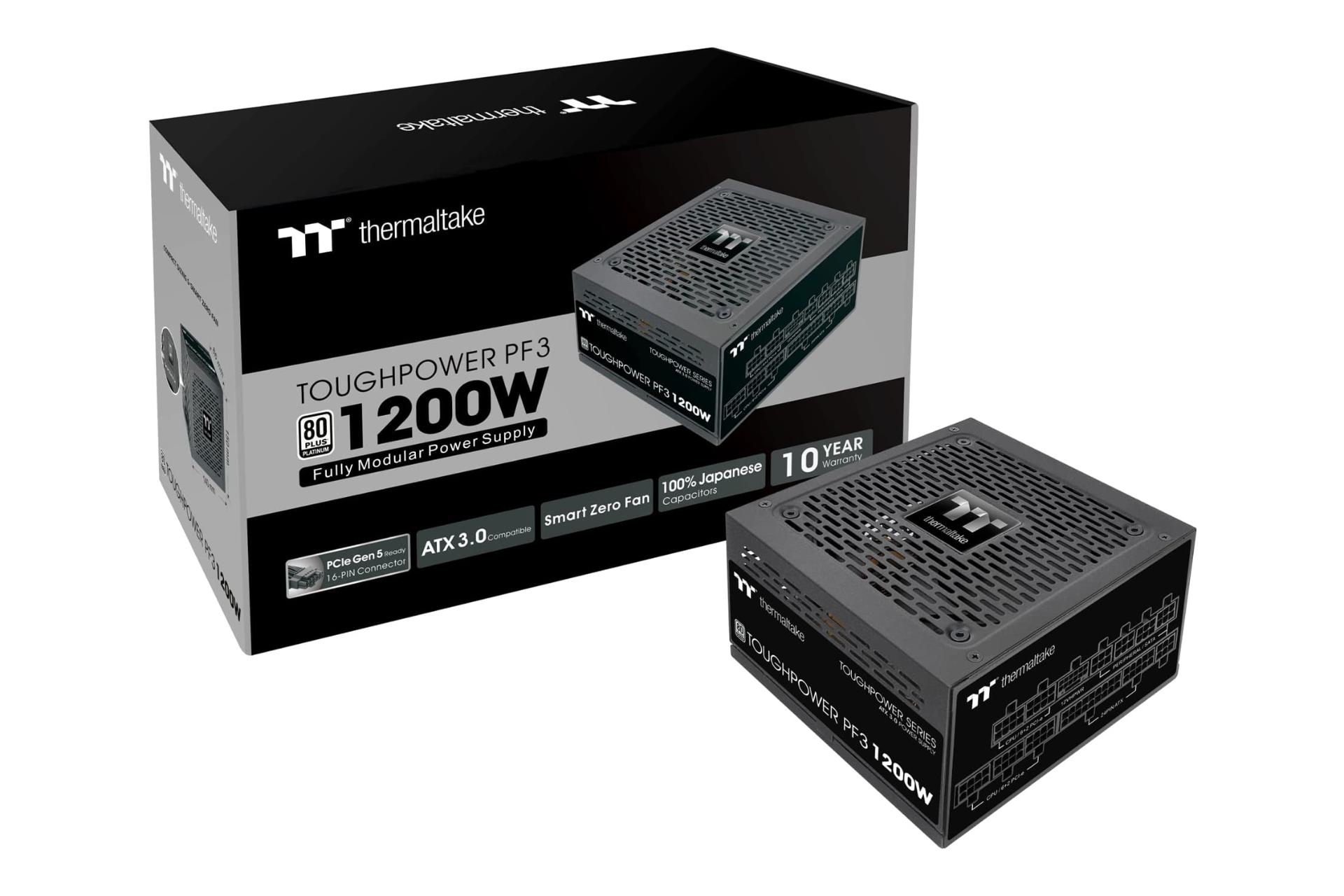 جعبه پاور کامپیوتر ترمالتیک Toughpower PF3 با توان 1200 وات