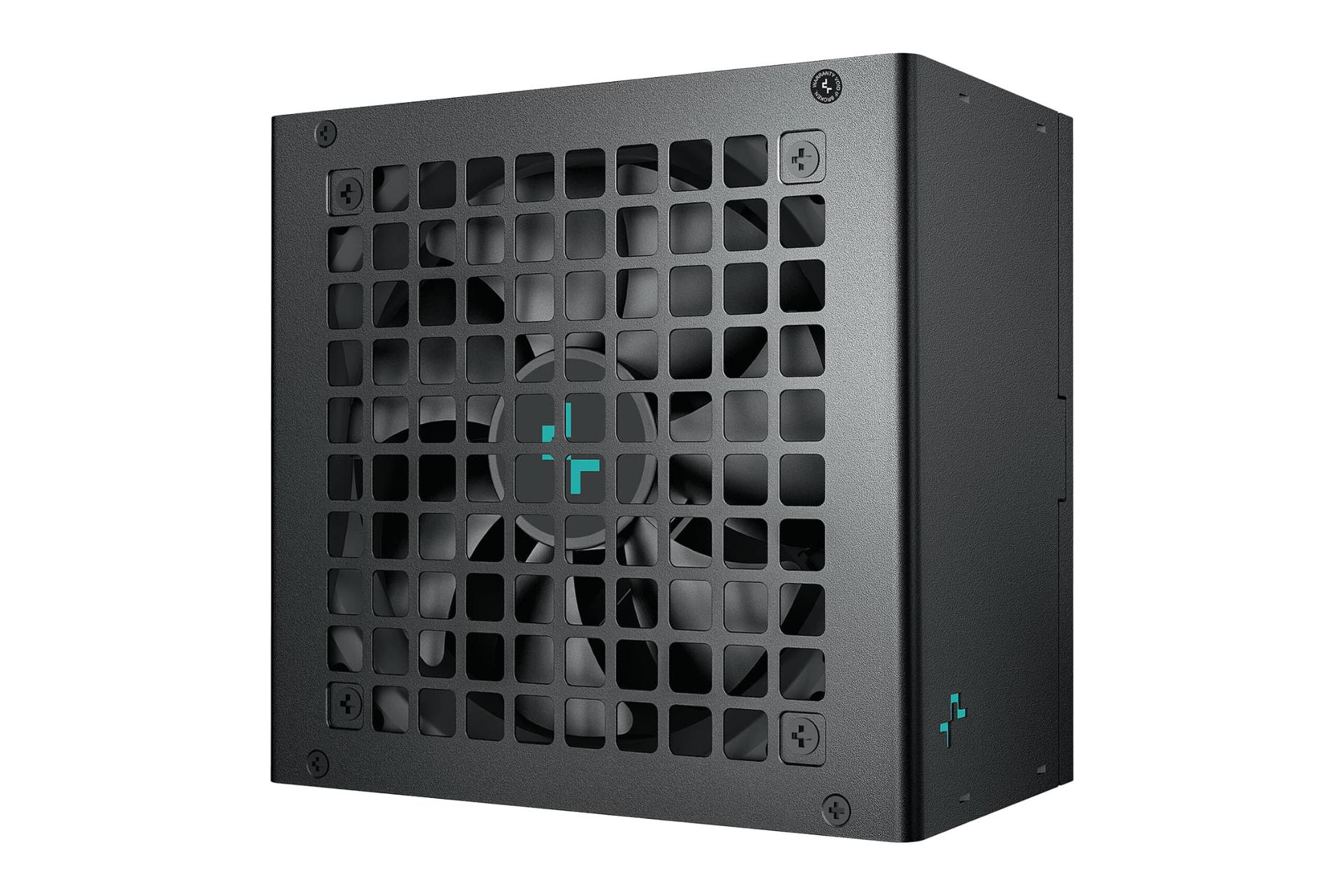 نمای نیمرخ پاور کامپیوتر دیپ کول PL650D با توان 650 وات با نمایش فن و پنل سمت کناری