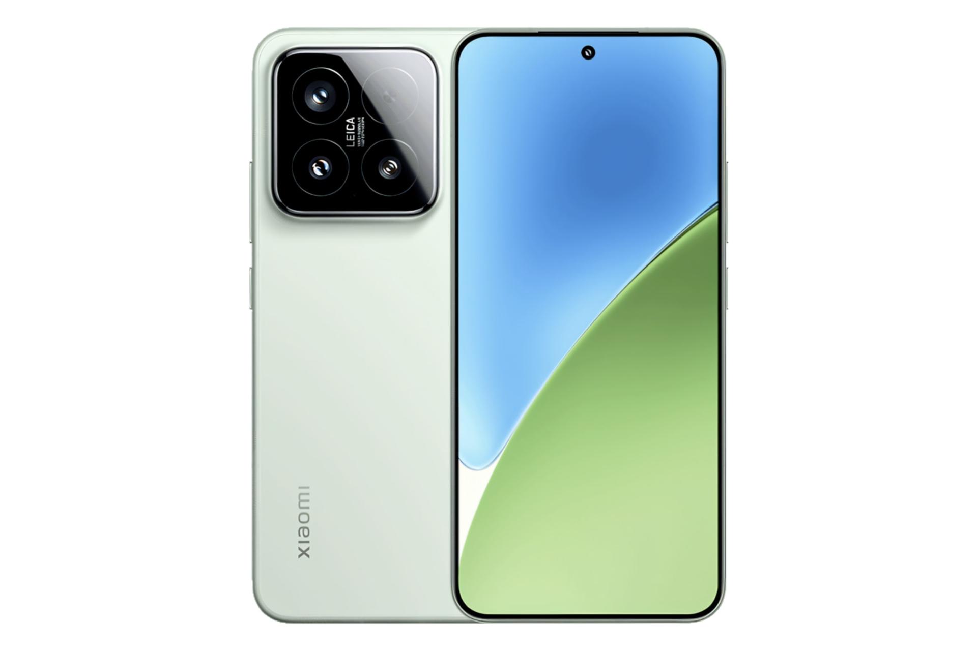 مرجع متخصصين ايران پنل جلو و پشت موبايل موبايل شيائومي 15 سبز روشن / Xiaomi 15