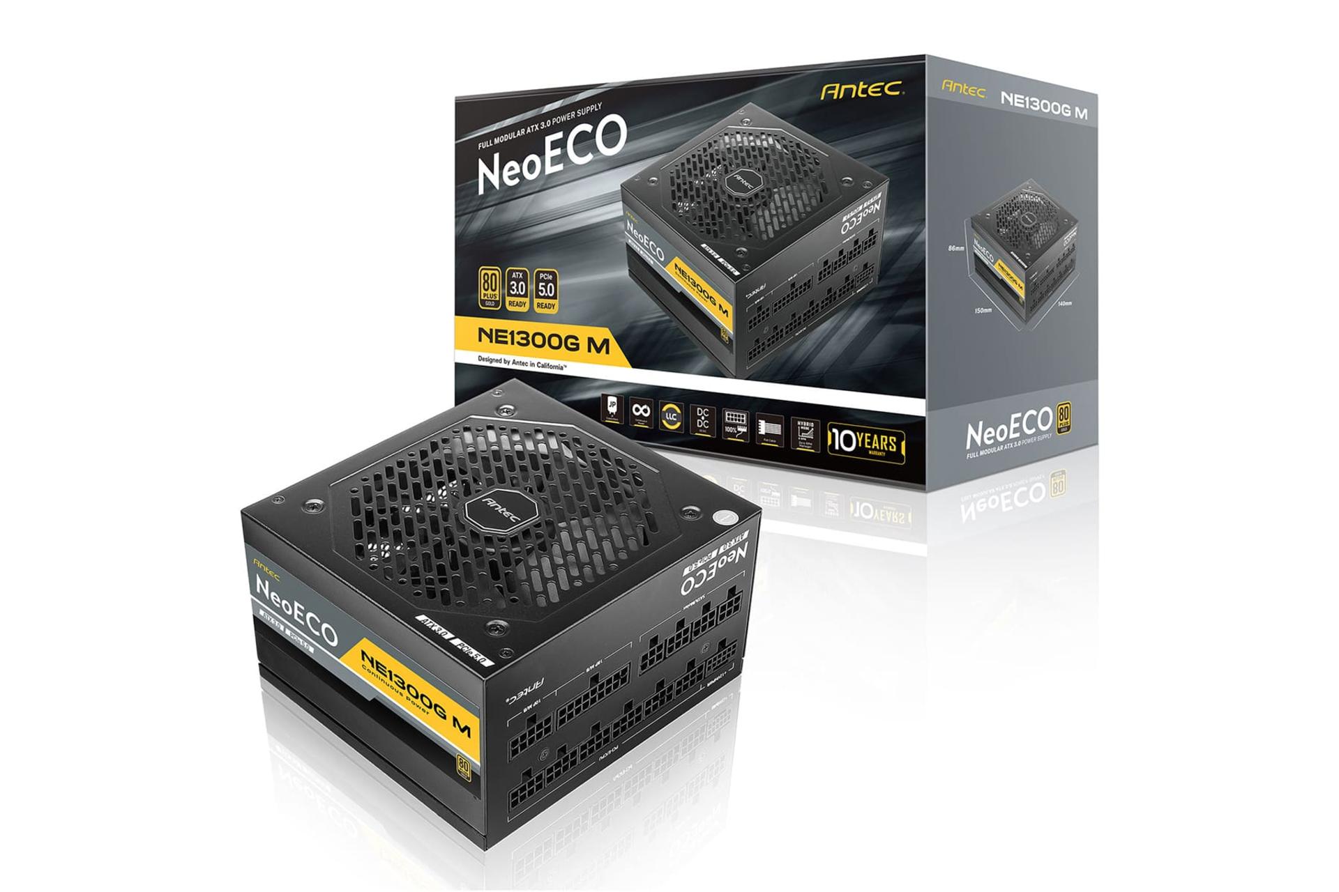 جعبه پاور کامپیوتر انتک NE1300G M ATX 3.0 با توان 1300 وات