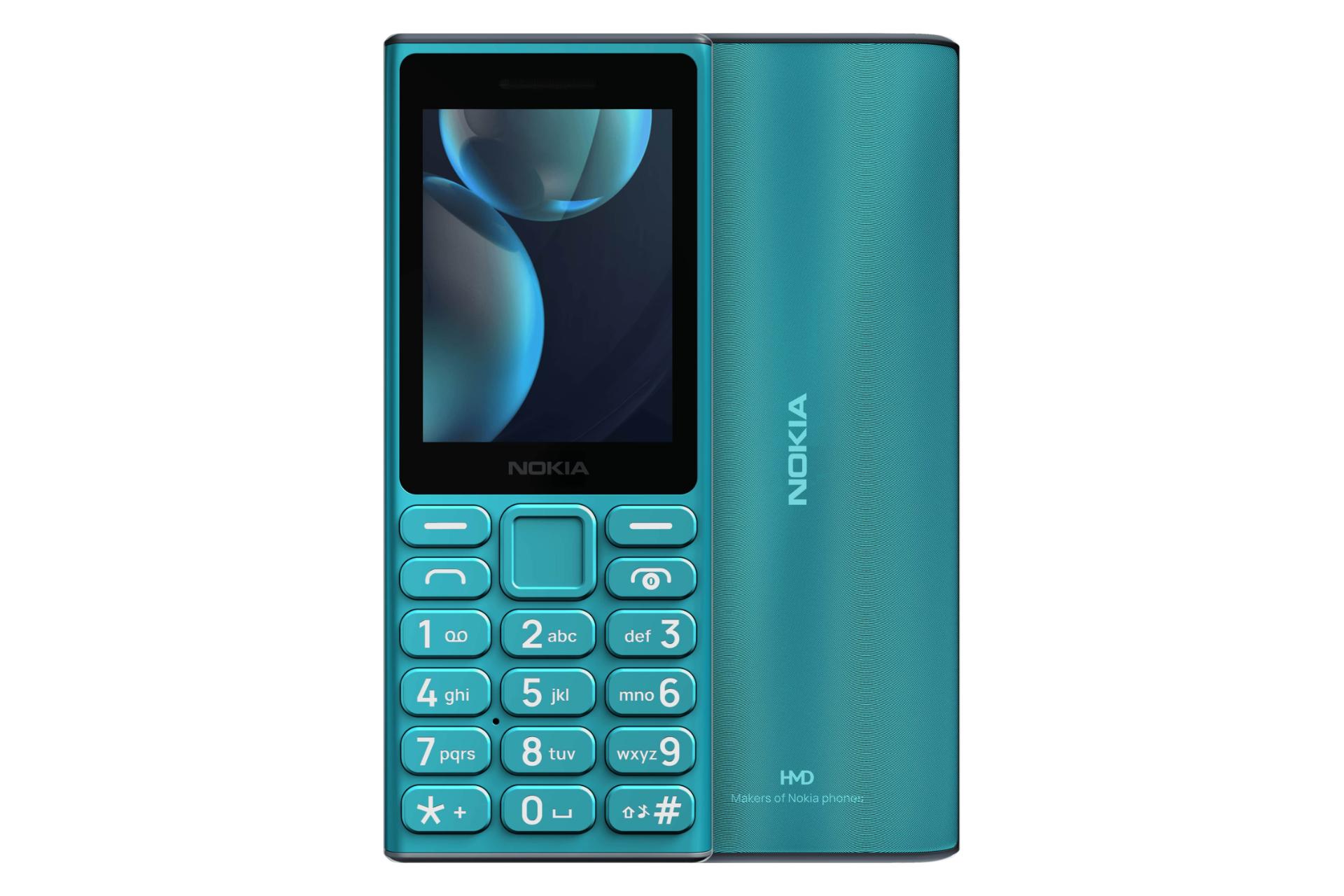 پنل جلو و پشت گوشی موبایل نوکیا 108 4G نسخه 2024 فیروزه ای / Nokia 108 4G 2024