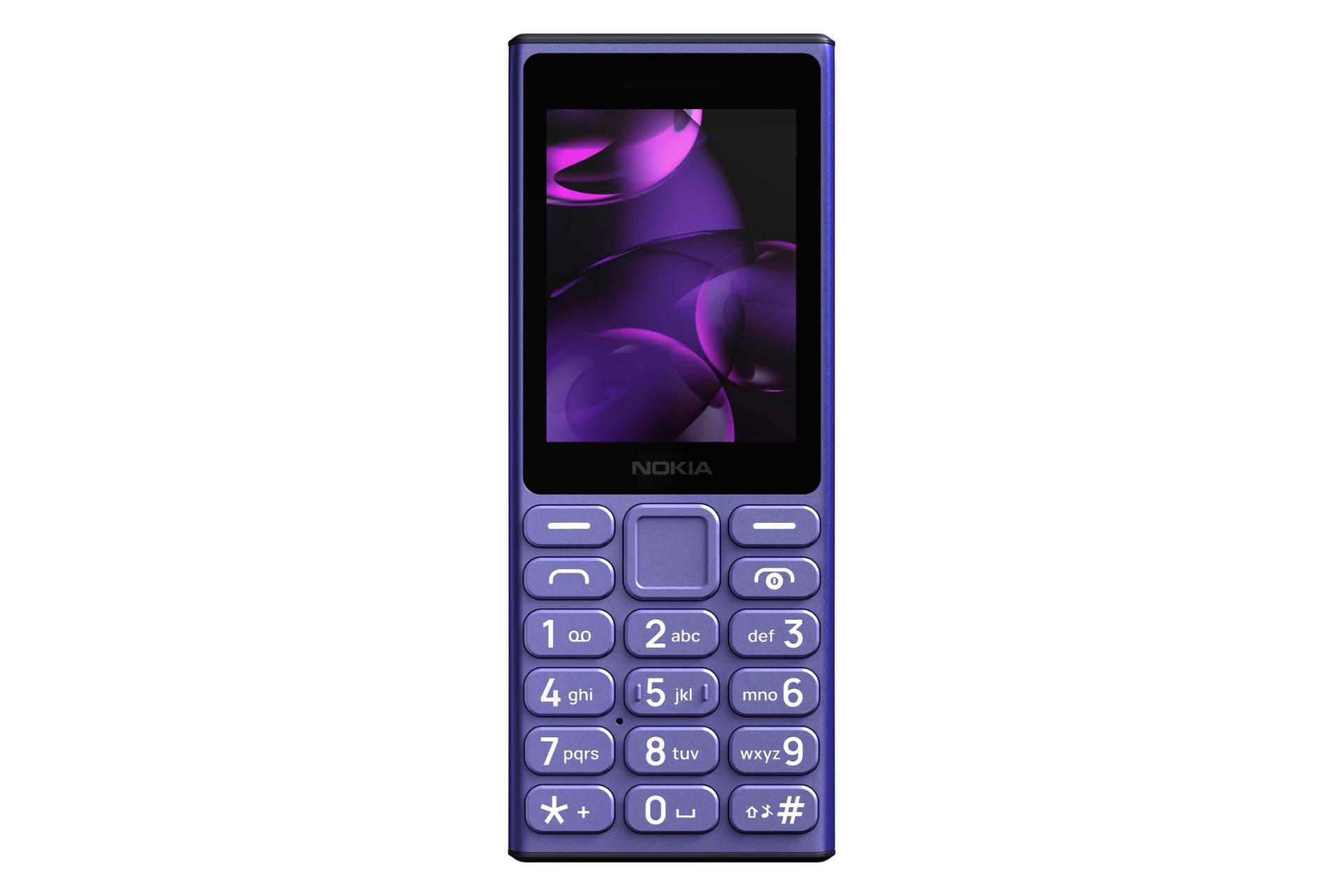 پنل جلو و صفحه کلید گوشی موبایل نوکیا 125 4G نسخه 2024 آبی / Nokia 125 4G 2024