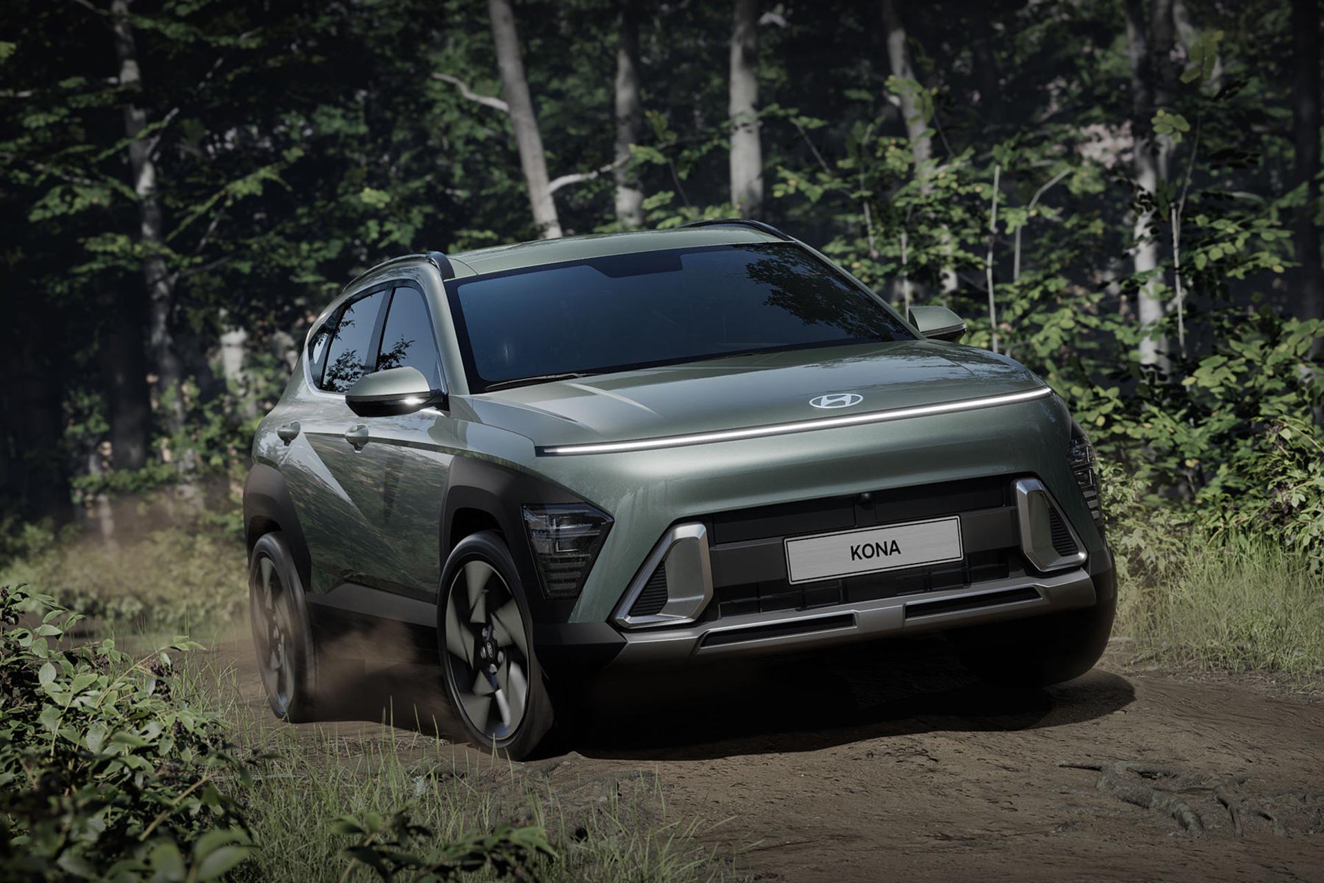 خودرو هیوندای کونا Hyundai Kona 2024 نمای جلو رانندگی آفرود