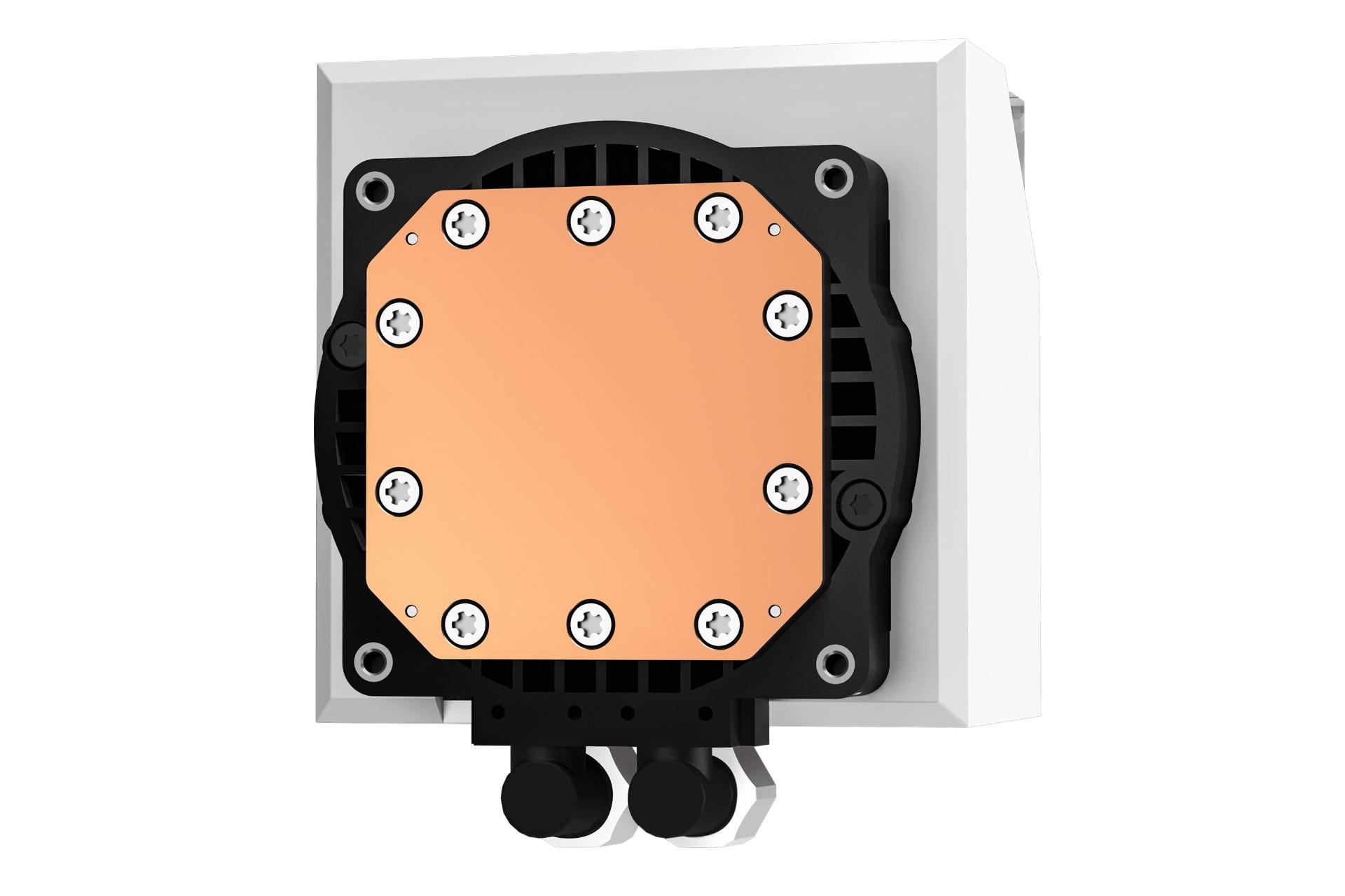 نمای پایین واتربلاک خنک کننده مایع دیپ کول DEEPCOOL LT720 WH