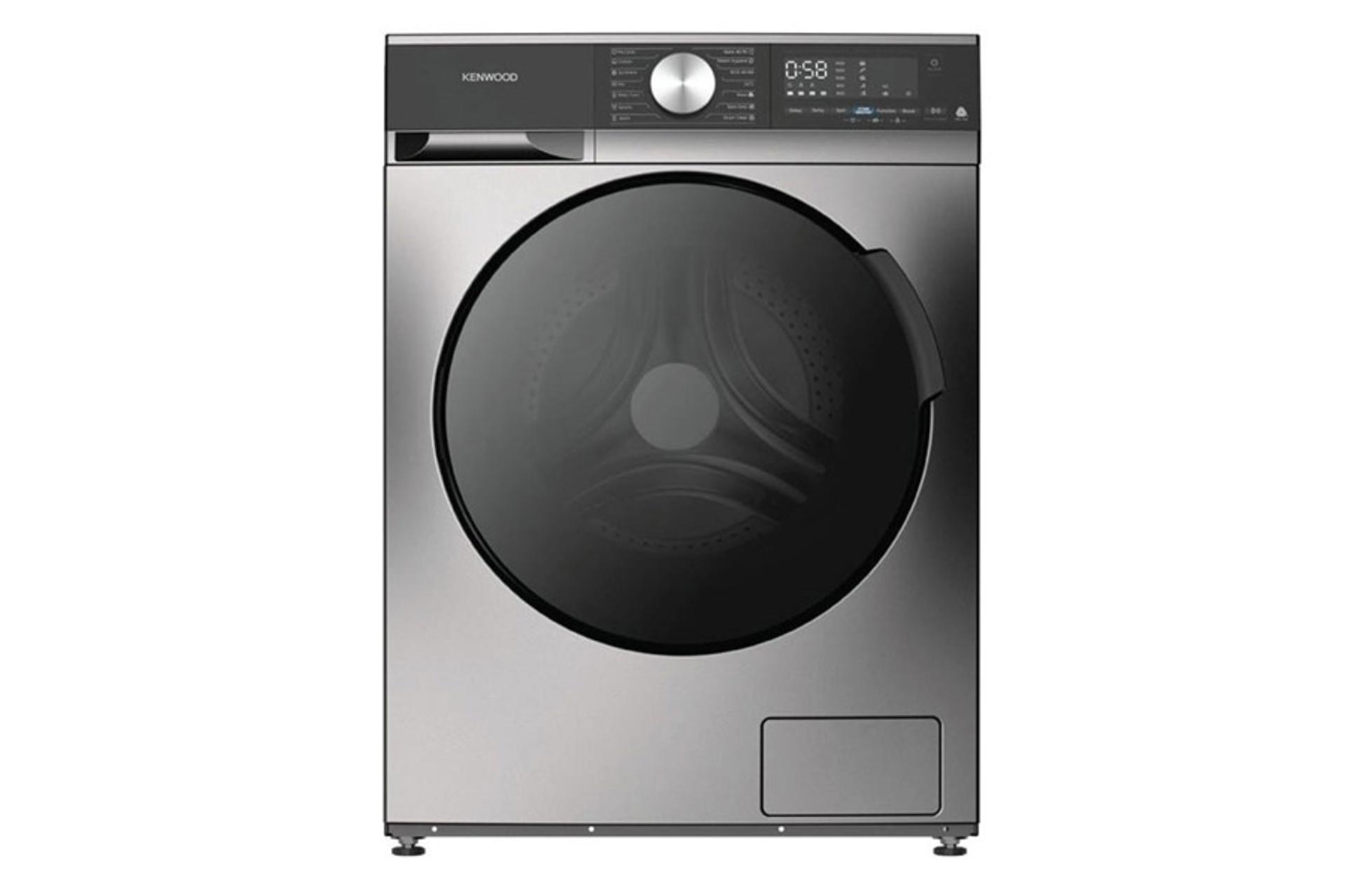 مرجع متخصصين ايران ماشين لباسشويي كنوود Kenwood KW-6841 رنگ نقره اي نماي جلو