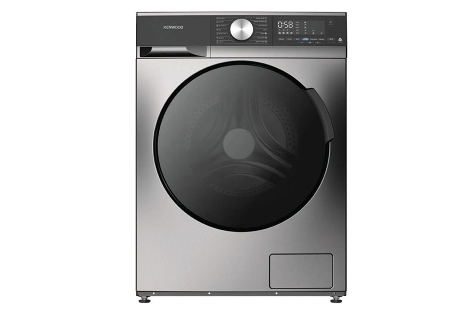 ماشین لباسشویی کنوود Kenwood KW-6841 رنگ نقره ای نمای جلو