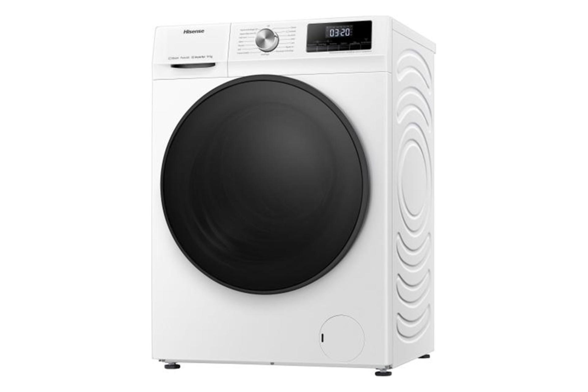 ماشین لباسشویی هایسنس Hisense WFQA1014EVJM نمای جلو و راست