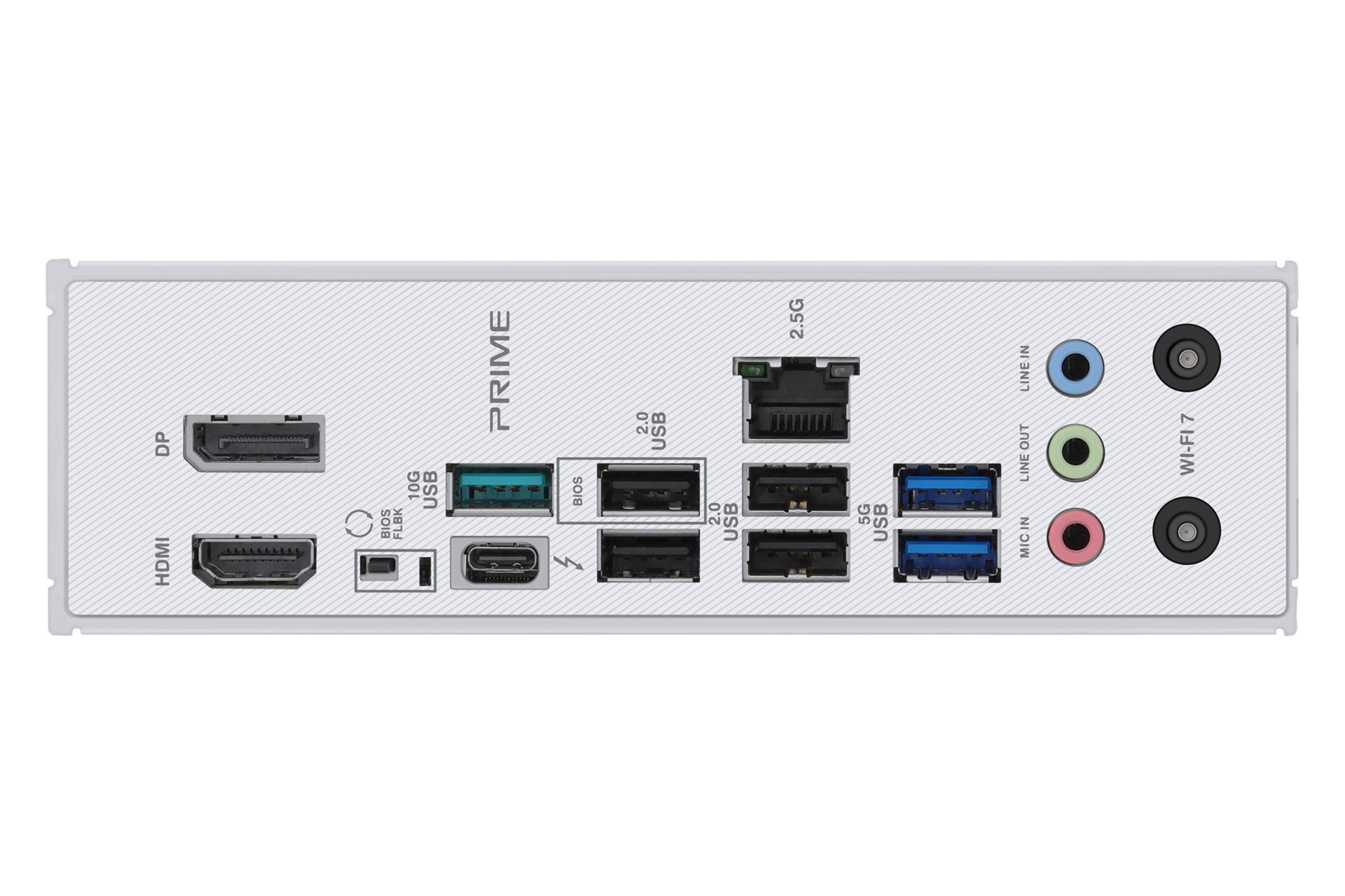 درگاه های مادربرد ایسوس ASUS PRIME Z890-P WIFI