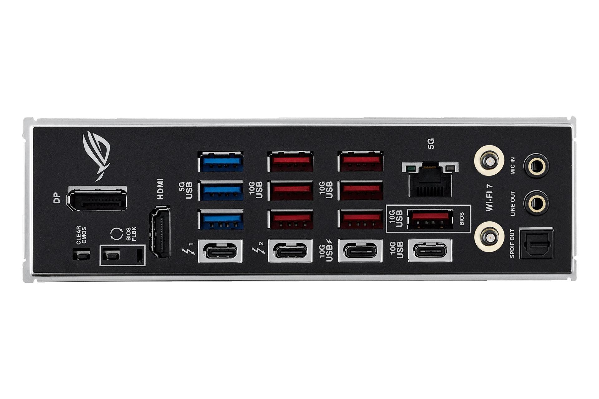درگاه های مادربرد ایسوس ASUS ROG STRIX Z890-E GAMING WIFI
