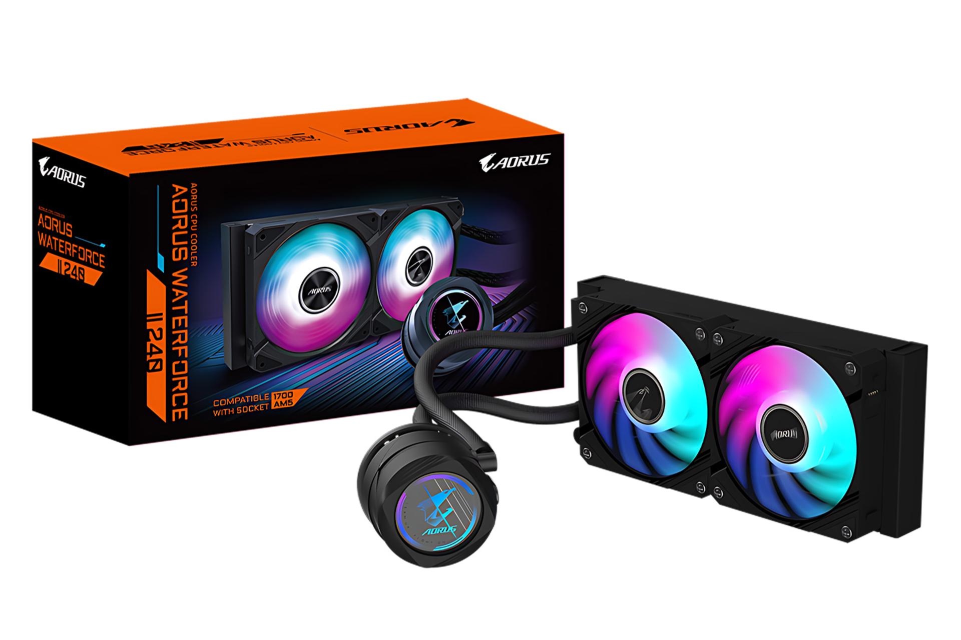 خنک کننده مایع گیگابایت GIGABYTE AORUS WATERFORCE II 240 به همراه جعبه