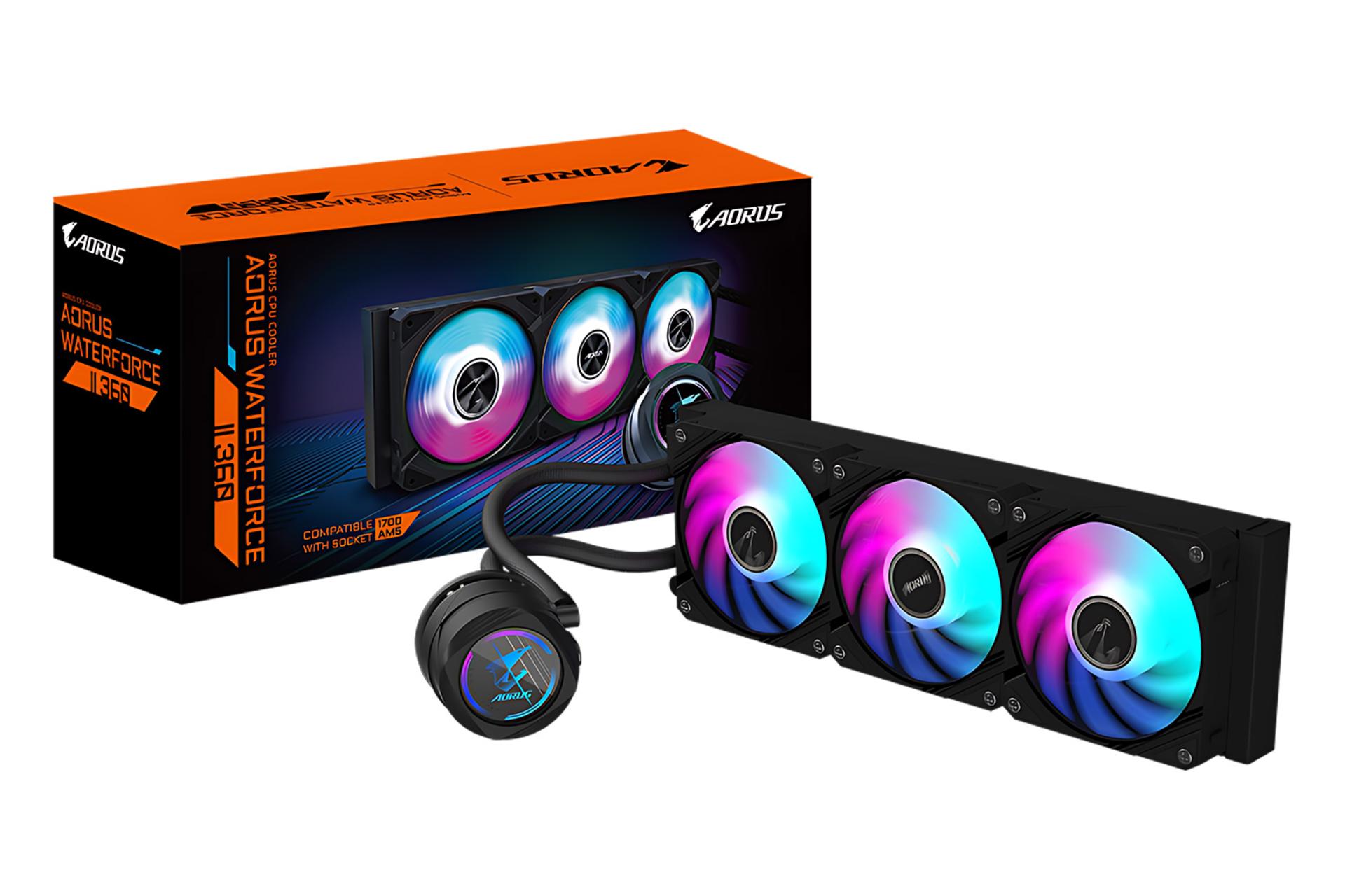 خنک کننده مایع گیگابایت GIGABYTE AORUS WATERFORCE II 360 به همراه جعبه