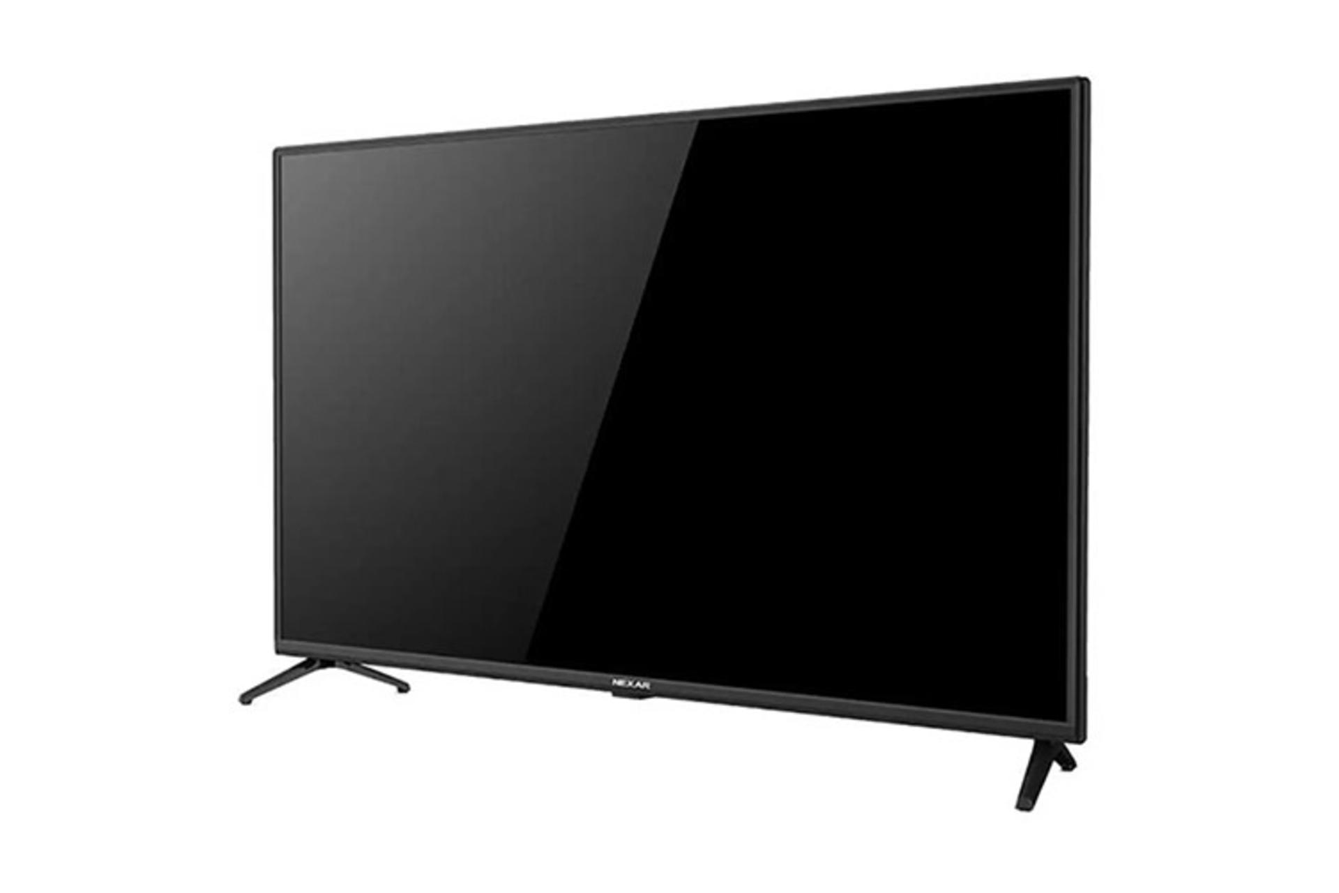 تلویزیون نکسار Nexar NTV-H43F616N نمای جلو و راست