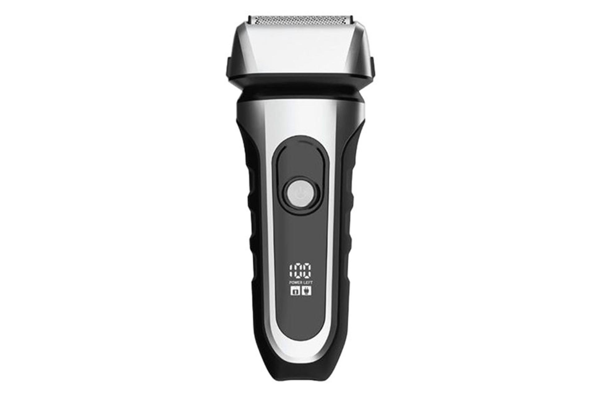 ماشین اصلاح و ریش تراش گرین لاین Green Lion Ultra Glide Men's Shaver رنگ نقره ای نمای جلو