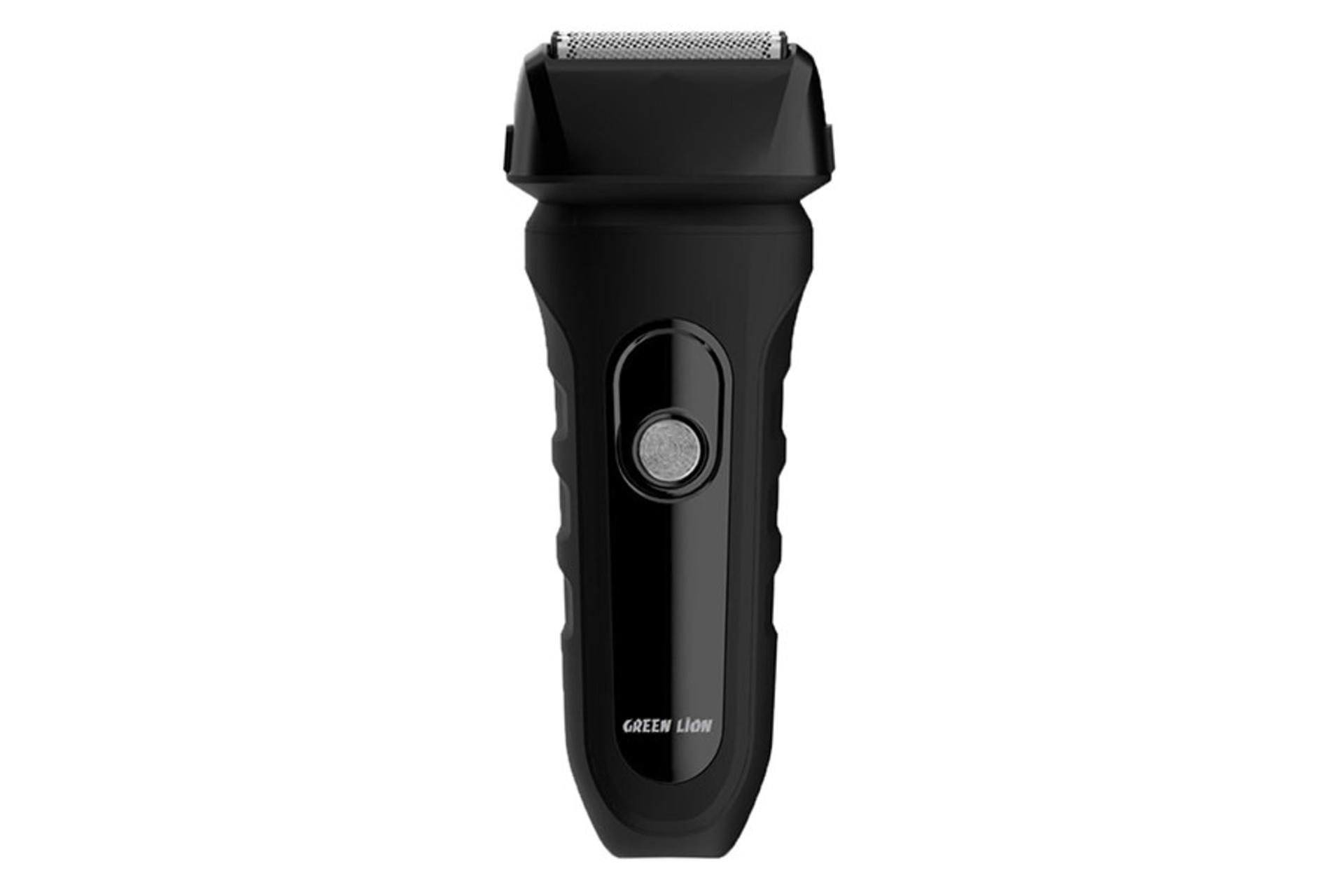 ماشین اصلاح و ریش تراش گرین لاین Green Lion Ultra Glide Men's Shaver رنگ مشکی نمای جلو