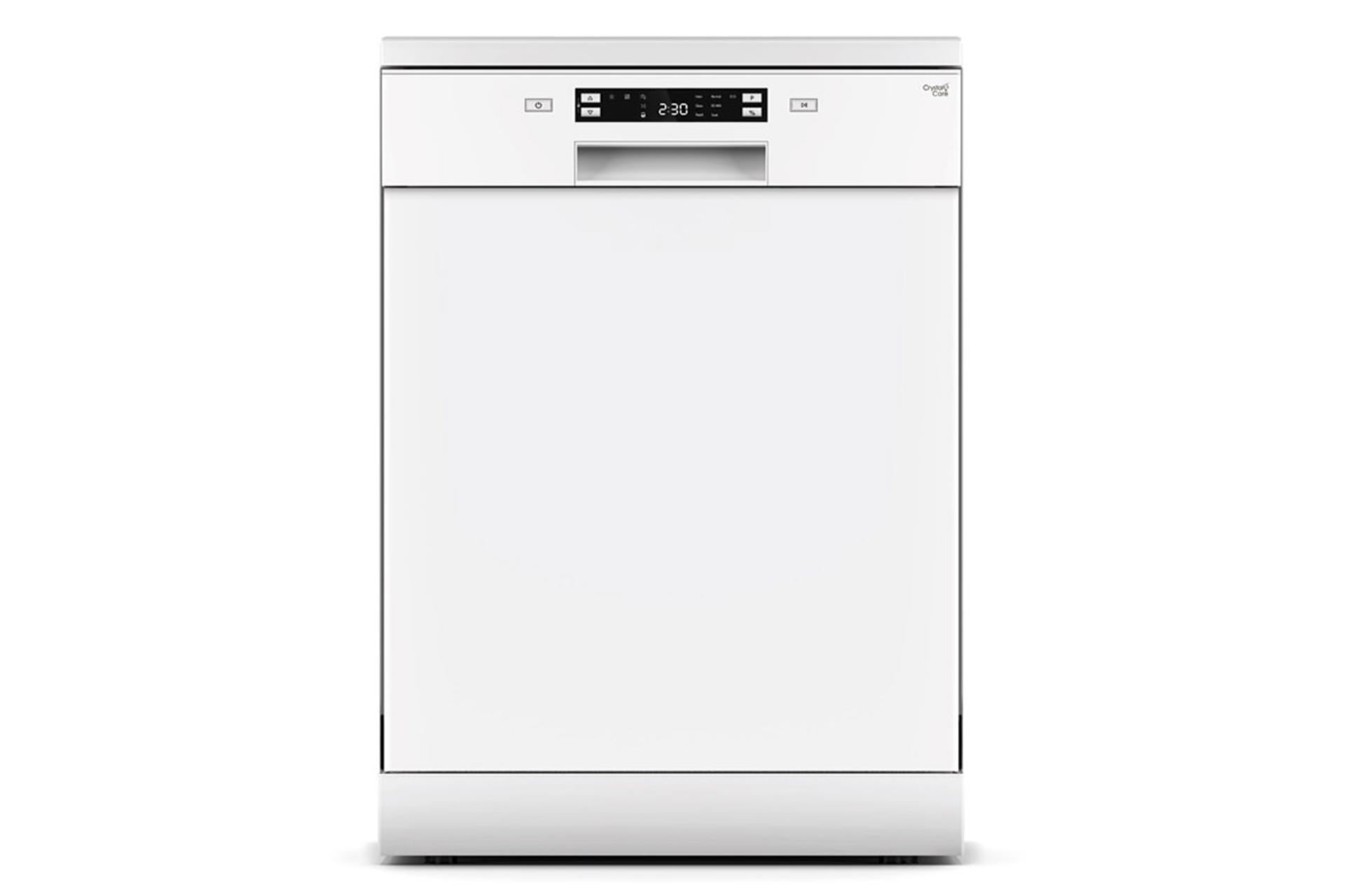 مرجع متخصصين ايران ماشين ظرفشويي جي پلاس Gplus GDW-P5683 رنگ سفيد نماي جلو