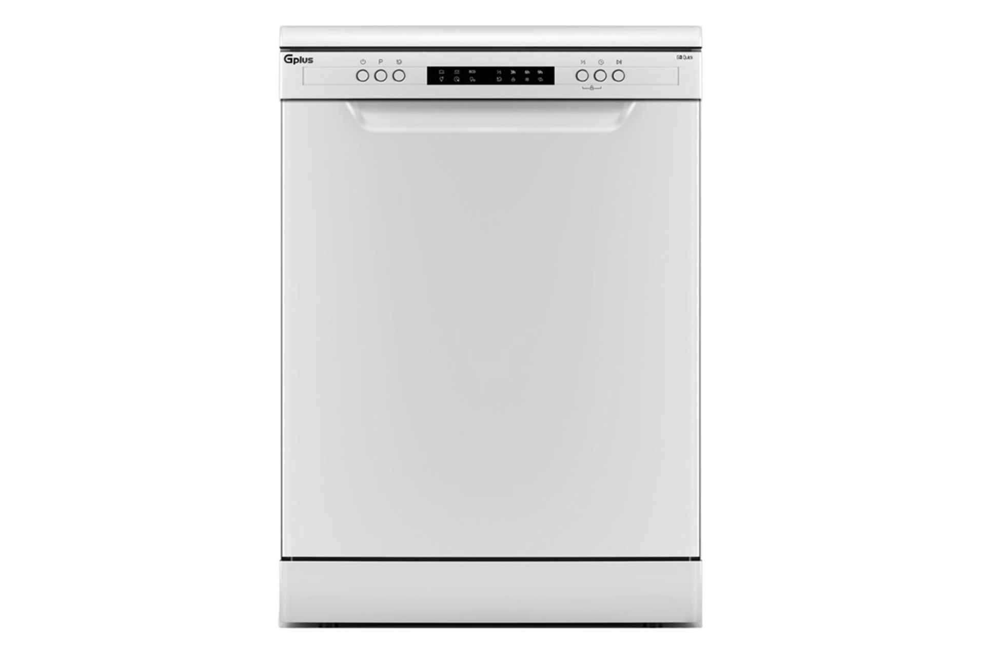 ماشین ظرفشویی جی پلاس Gplus GDW-P5673 رنگ سفید نمای جلو