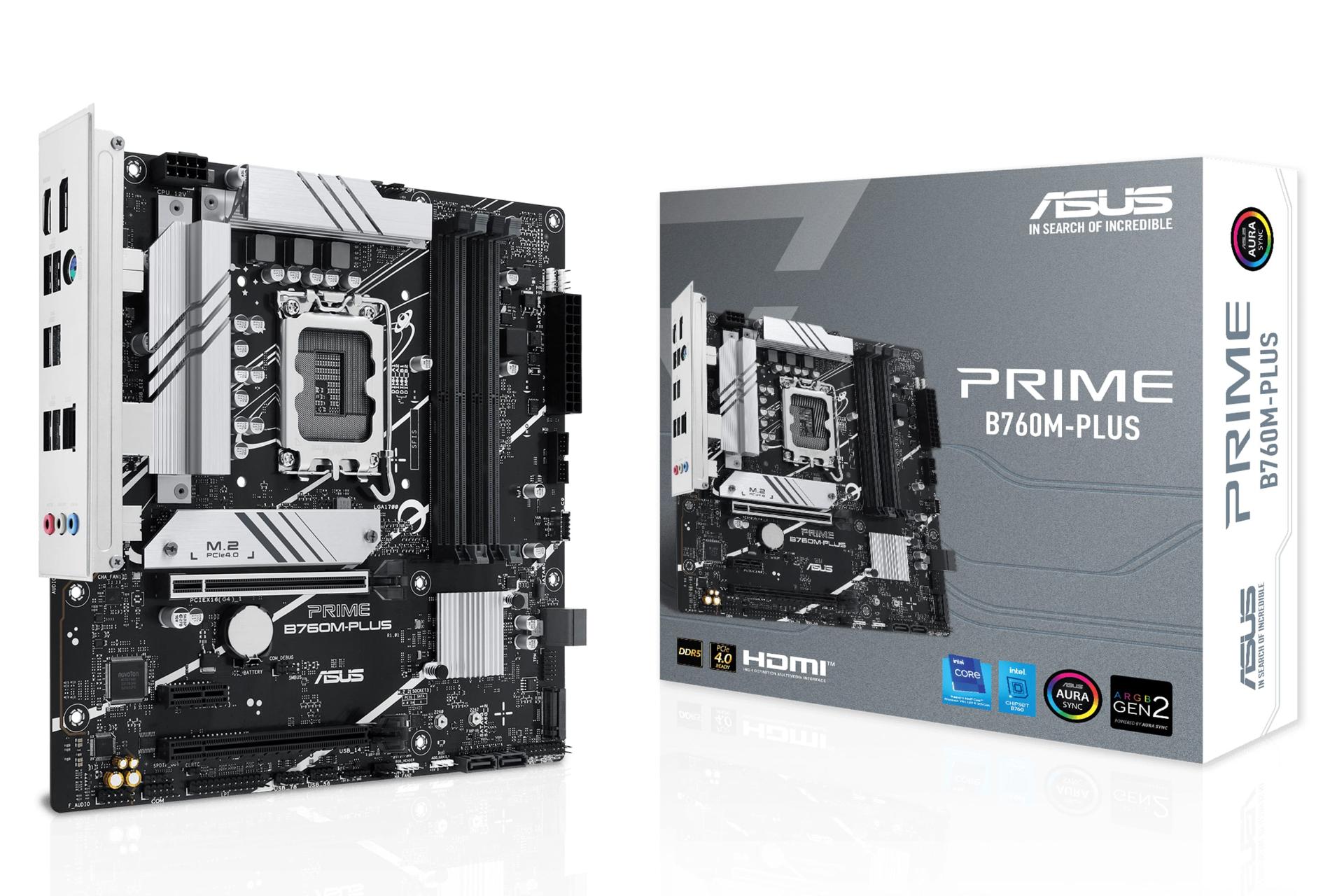 مادربرد ایسوس ASUS PRIME B760M-PLUS به همراه جعبه