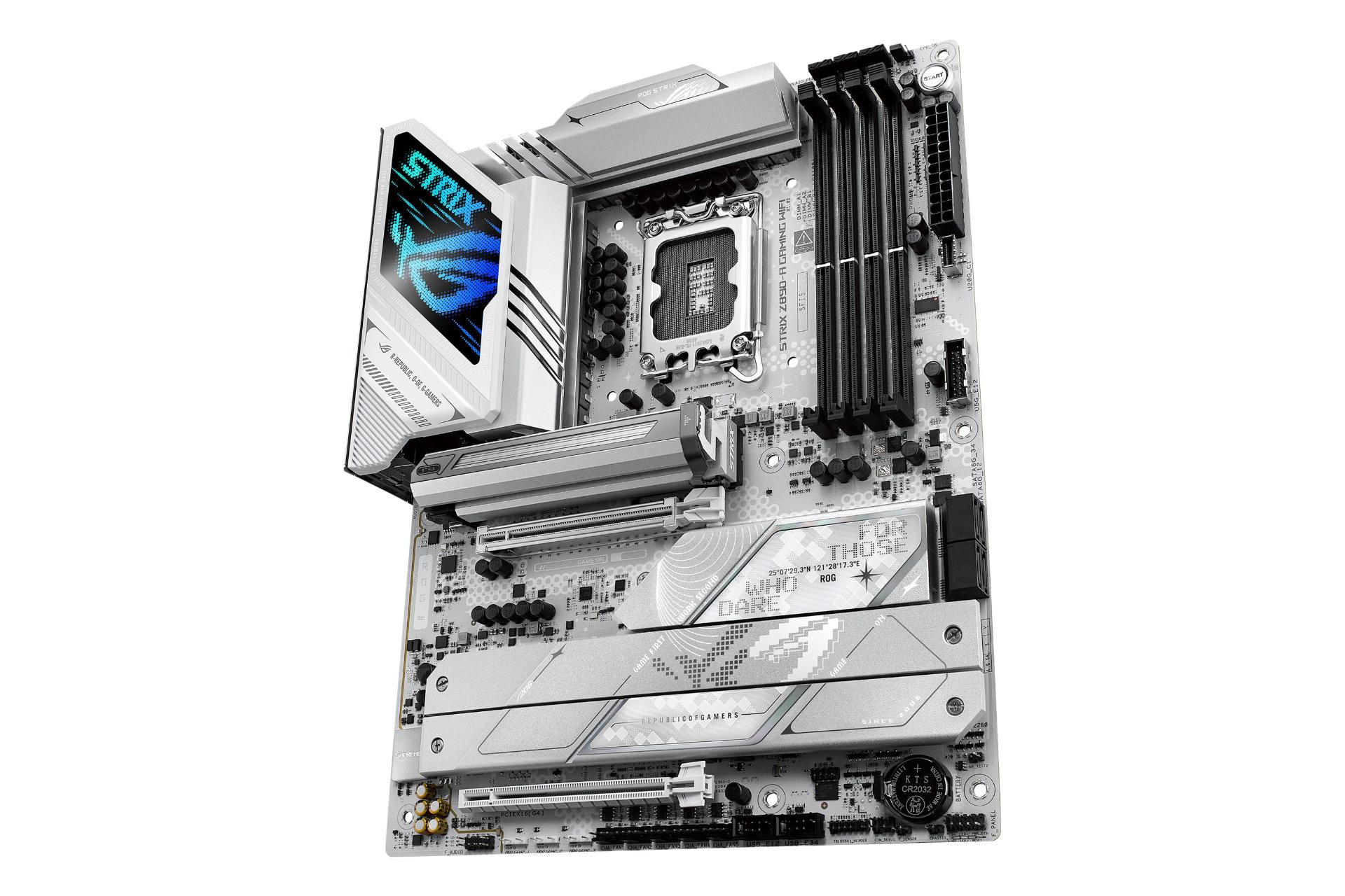 نمای کناری مادربرد ایسوس ASUS ROG STRIX Z890-A GAMING WIFI