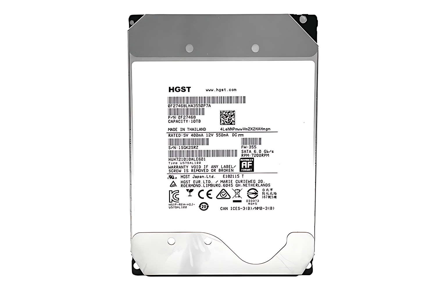 هارد دیسک هیتاچی TwinMOS HUH721010ALE601 3.5 Inch 10TB