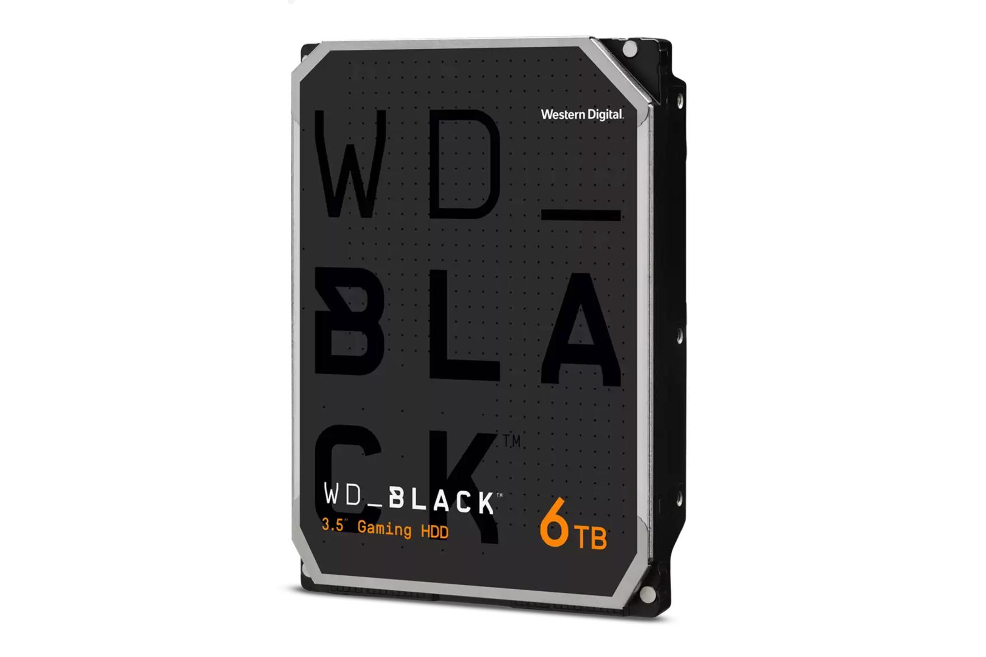 نمای کناری هارد دیسک وسترن دیجیتال Western Digital WD_BLACK WD6004FZWX 3.5 Inch 6TB