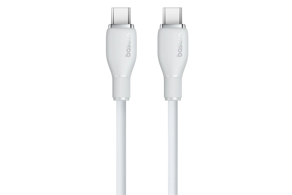 قیمت کابل شارژ باسئوس Type-C به Type-C مدل Pudding Series با طول 1.2 متر
