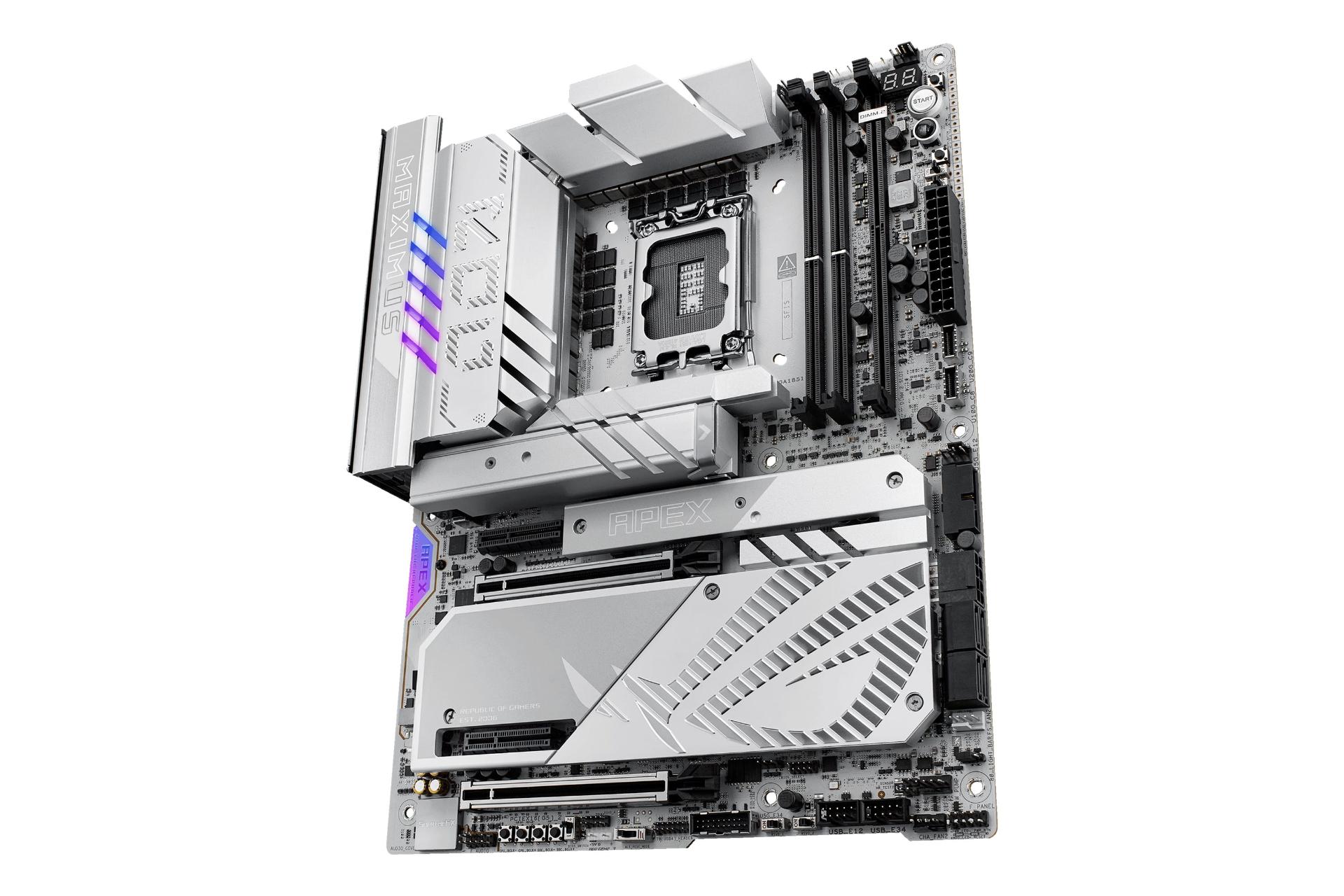 نمای کناری مادربرد ایسوس ASUS ROG MAXIMUS Z890 APEX