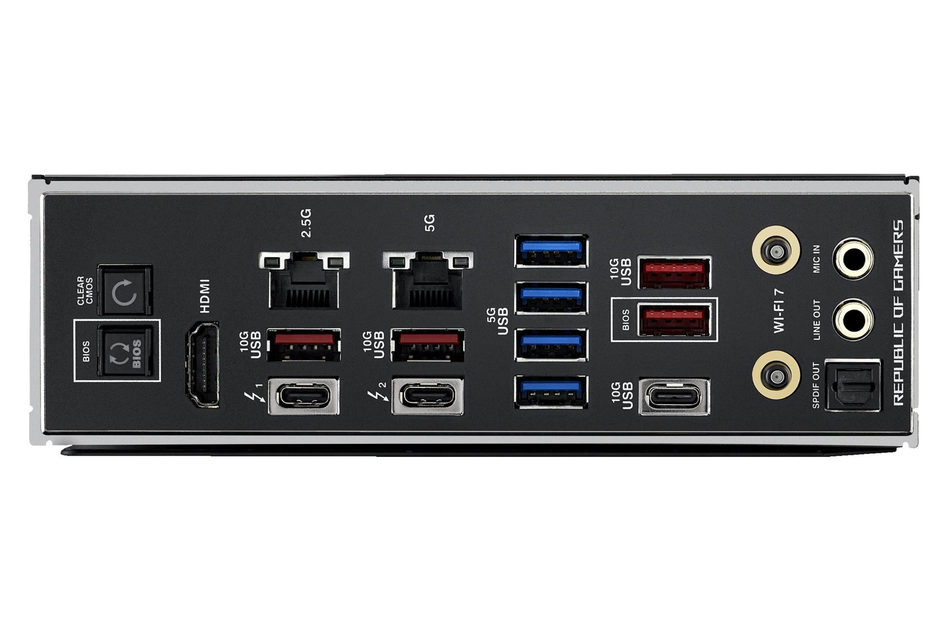 درگاه های مادربرد ایسوس ASUS ROG MAXIMUS Z890 HERO