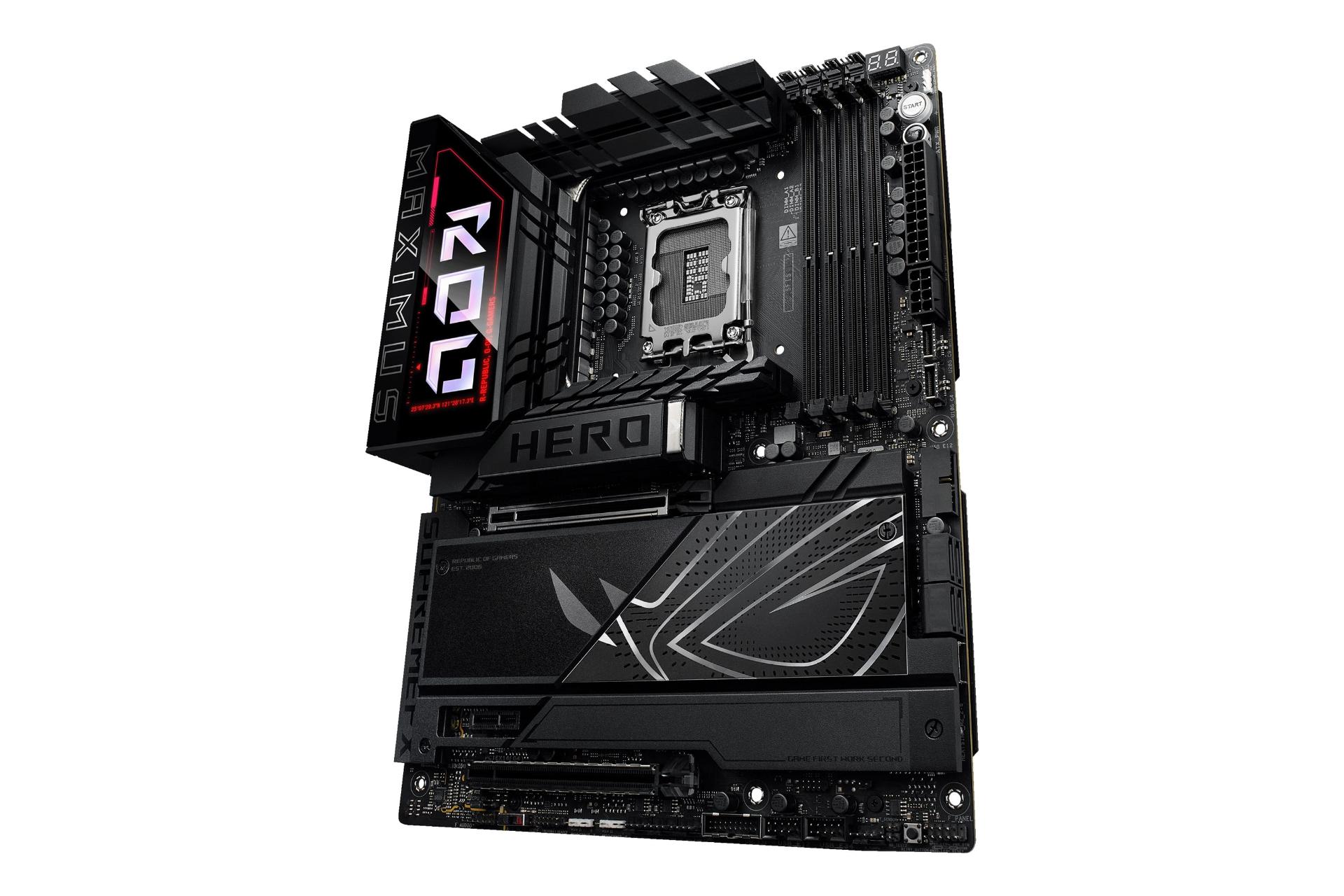 نمای کناری مادربرد ایسوس ASUS ROG MAXIMUS Z890 HERO