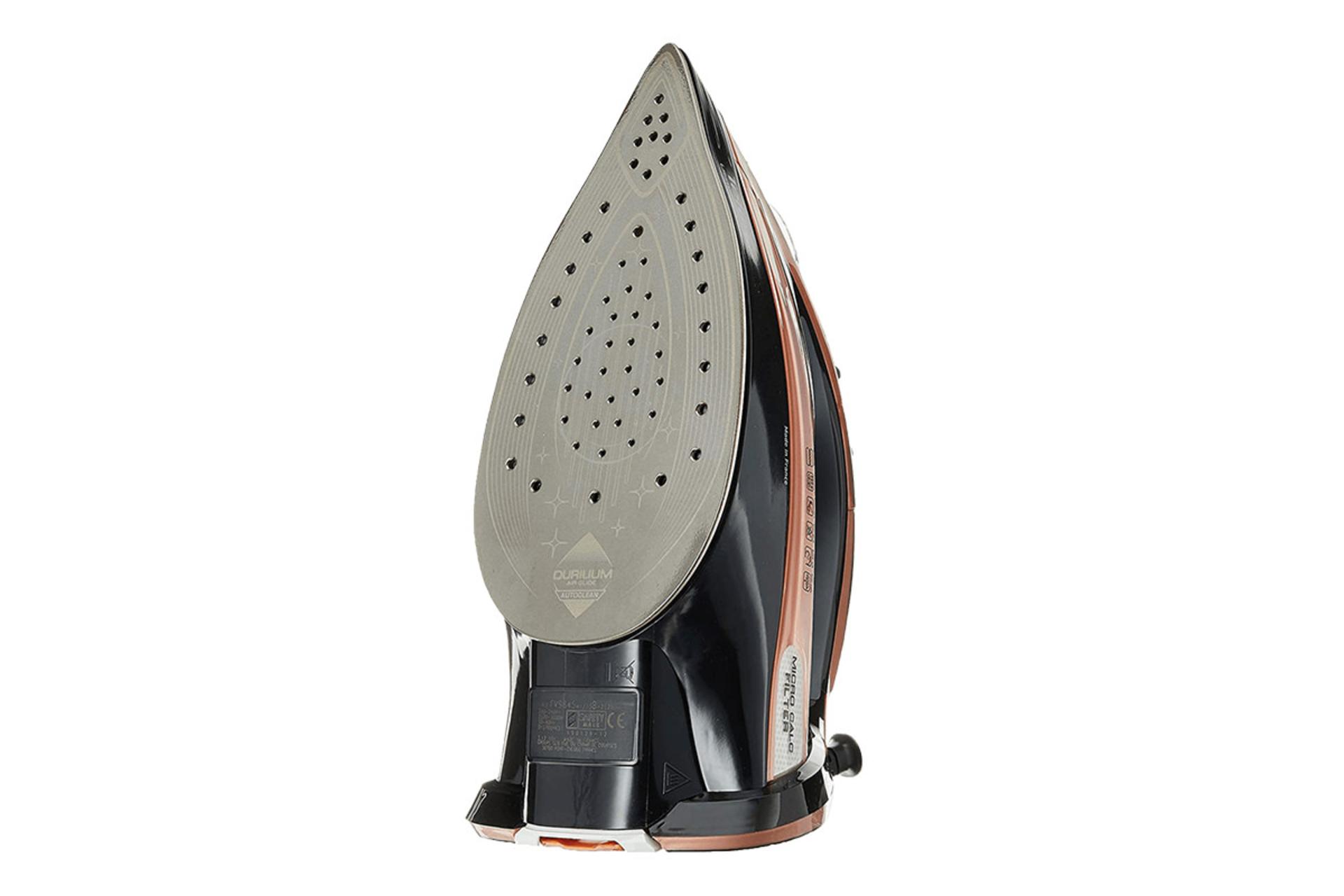 مرجع متخصصين ايران اتو بخار تفال Tefal FV9845 نماي زير كفه حالت ايستاده